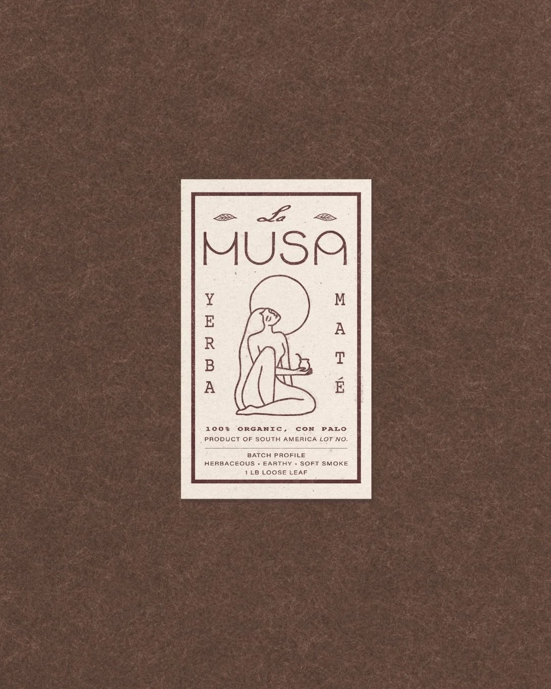 A moment for the muse. A closer peek at the hand lettering, illustration and textured label design for La Musa &mdash; a regenerative yerba mate brand that centers the harmonious connection between earth, culture and people. A visual identity that fe