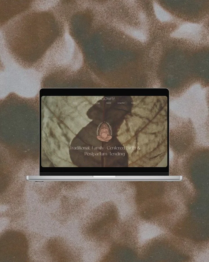 Digital altar reveal for @indigowaybirth 🤎 An ecosystem of birth &amp; postpartum offerings stewarded by Brielle, a beautiful soul who holds her work with deep devotion and inspiring integrity. 

When we connected, our intention was to create a crea