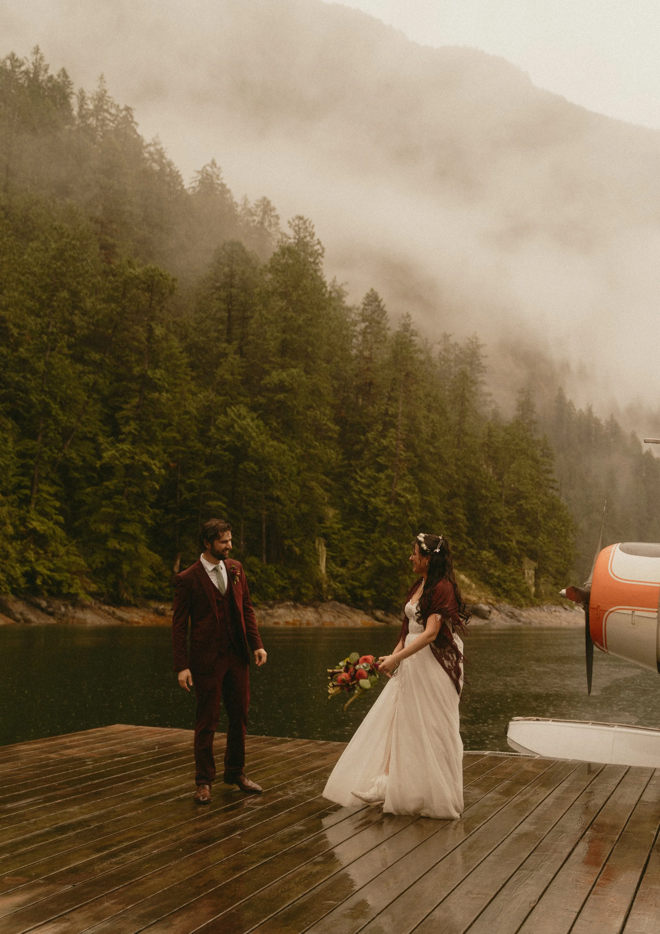 Seaplane Elopement at Chatterbox Falls