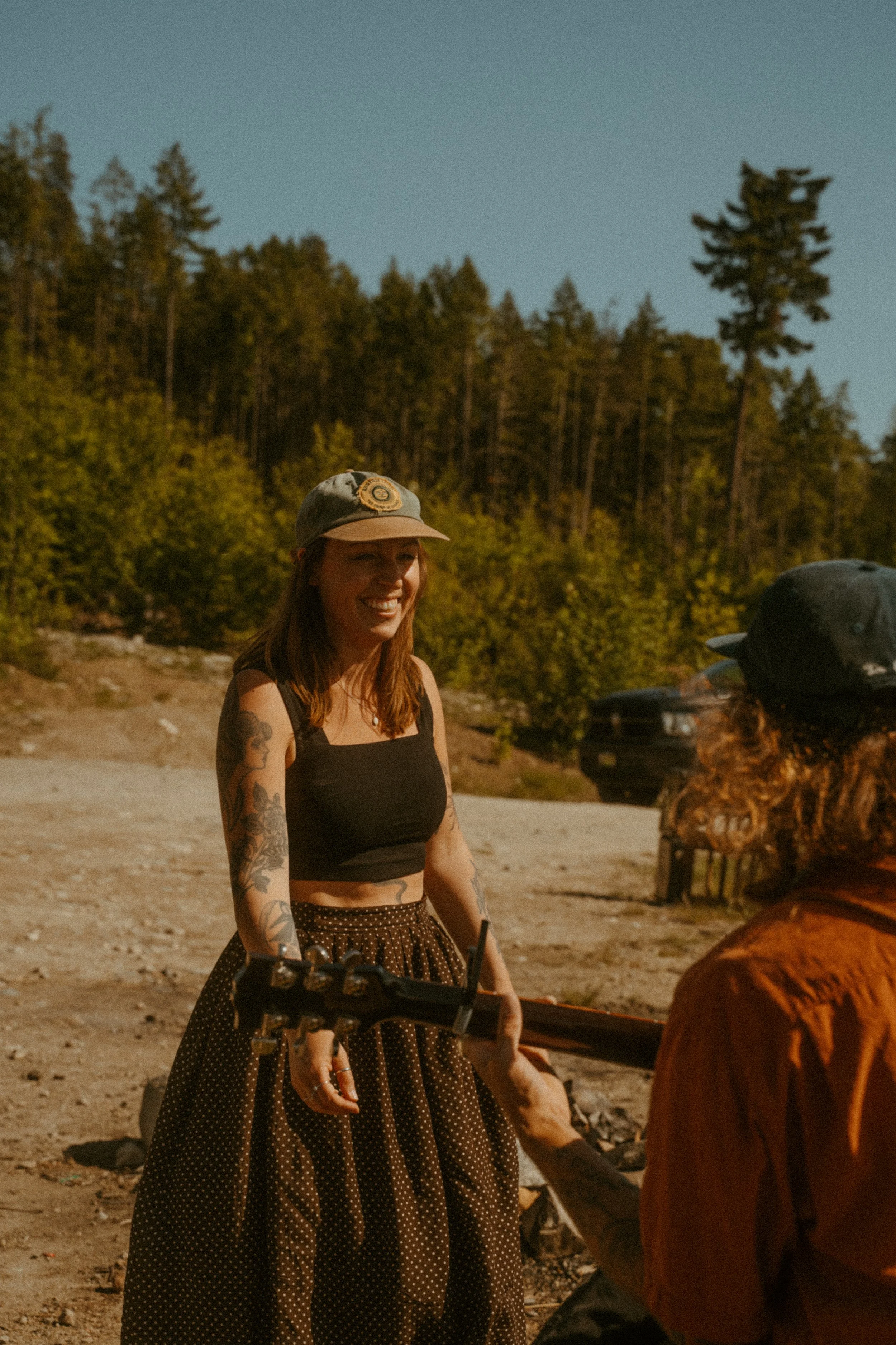 Couples camping photo session in Sechelt, BC