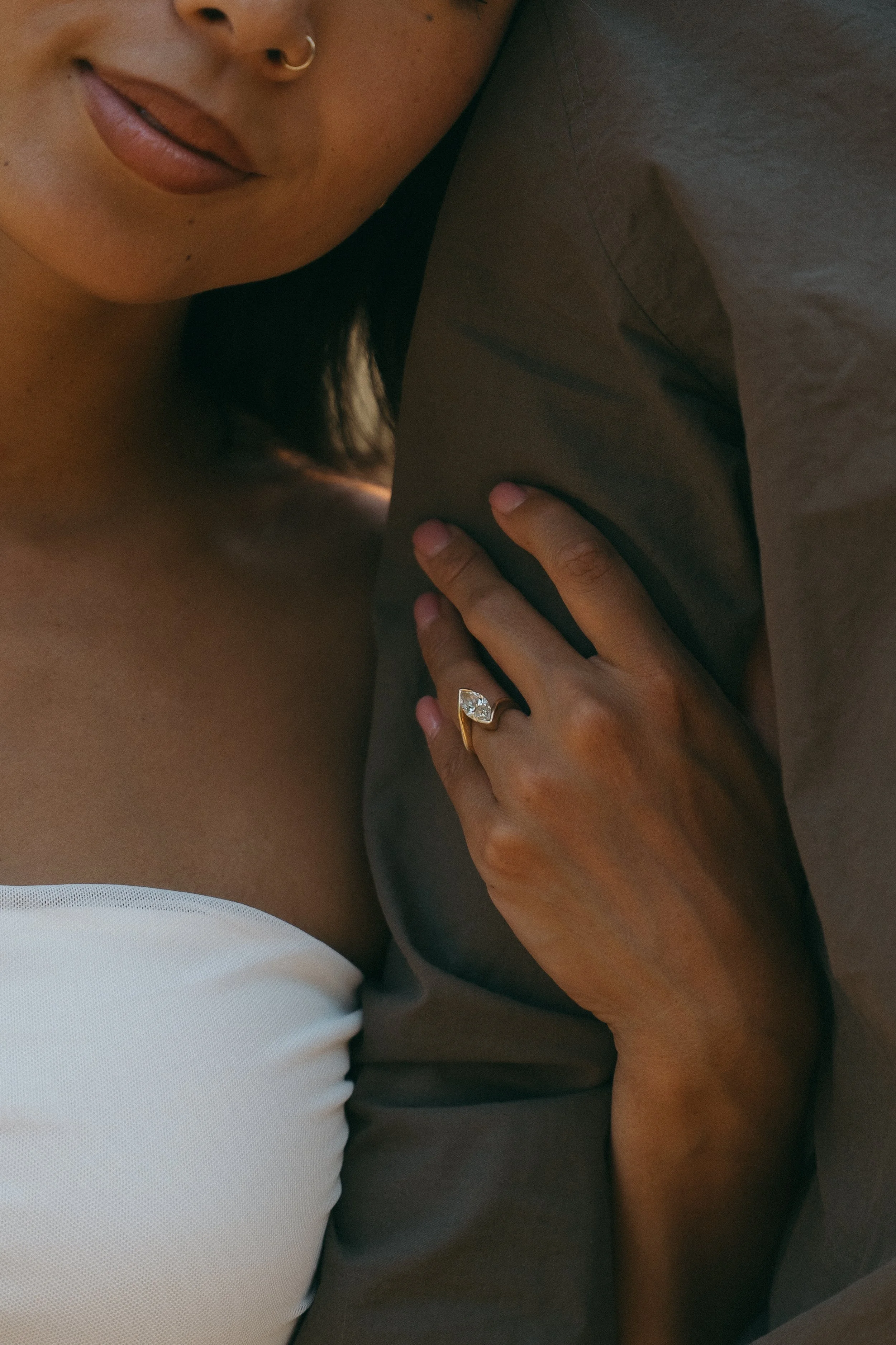 couples golden hour engagement session in the mountains and a field in Squamish BC