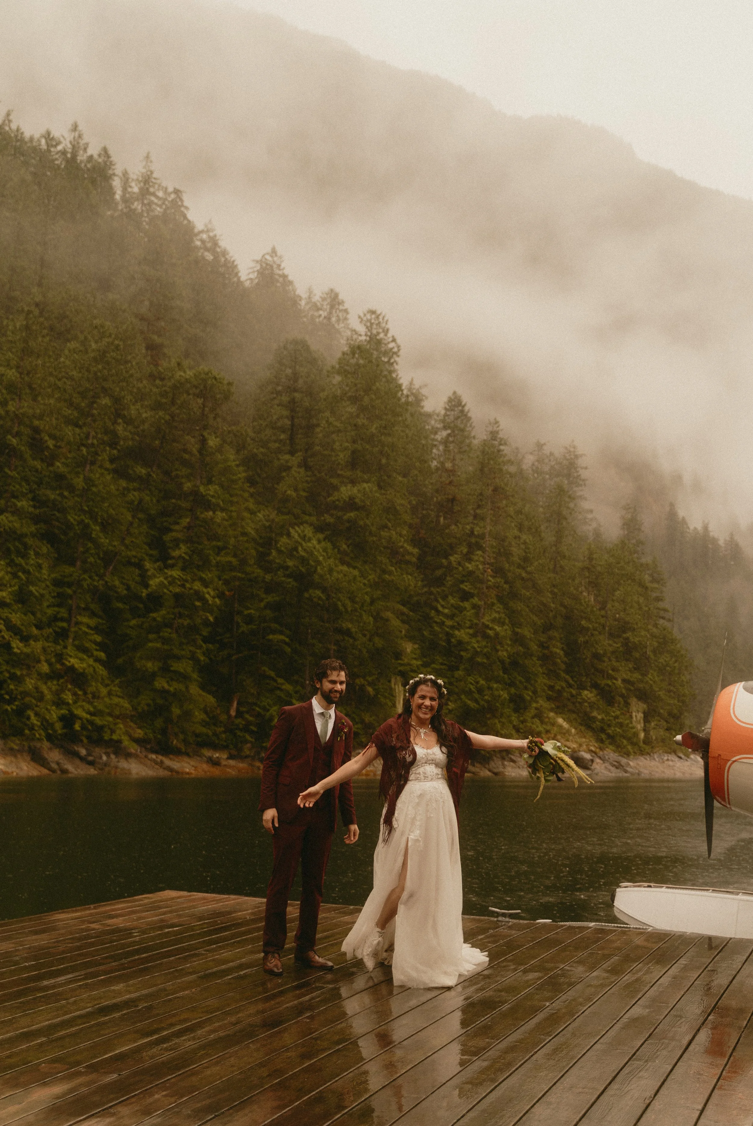 Seaplane Elopement at Chatterbox Falls