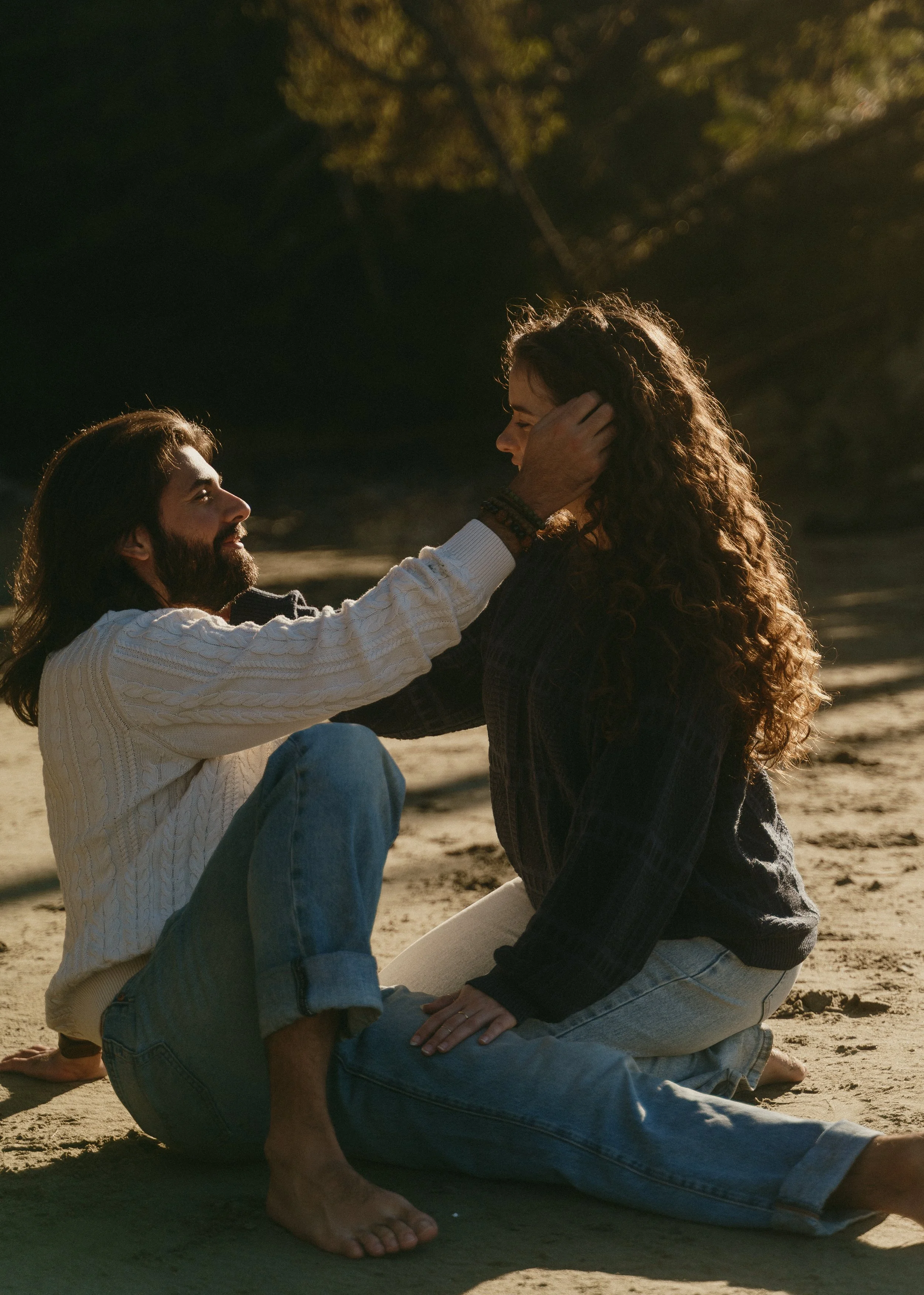 Couples session at Tonquin Beach, Tofino British Columbia