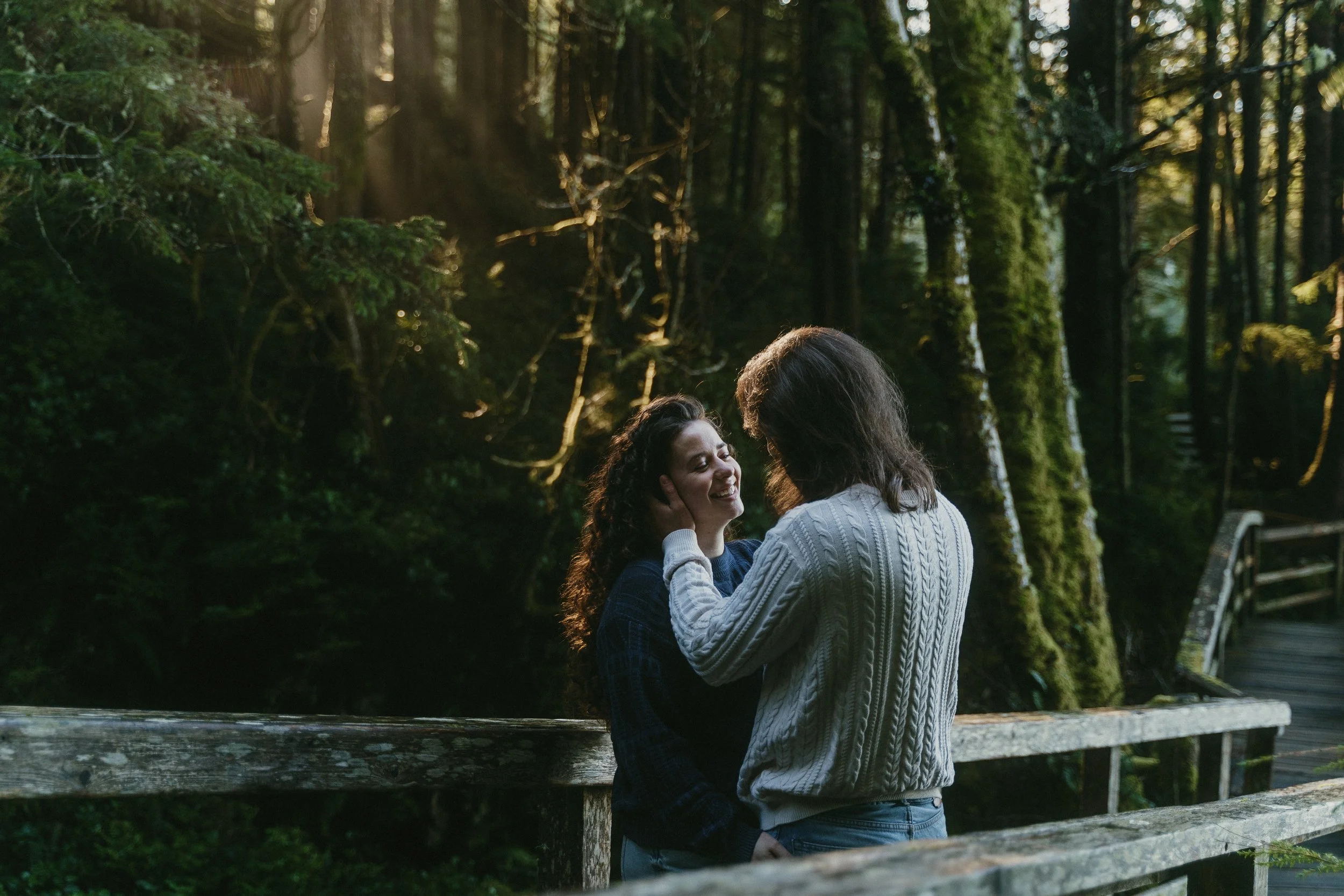 Couples session at Tonquin Beach, Tofino British Columbia