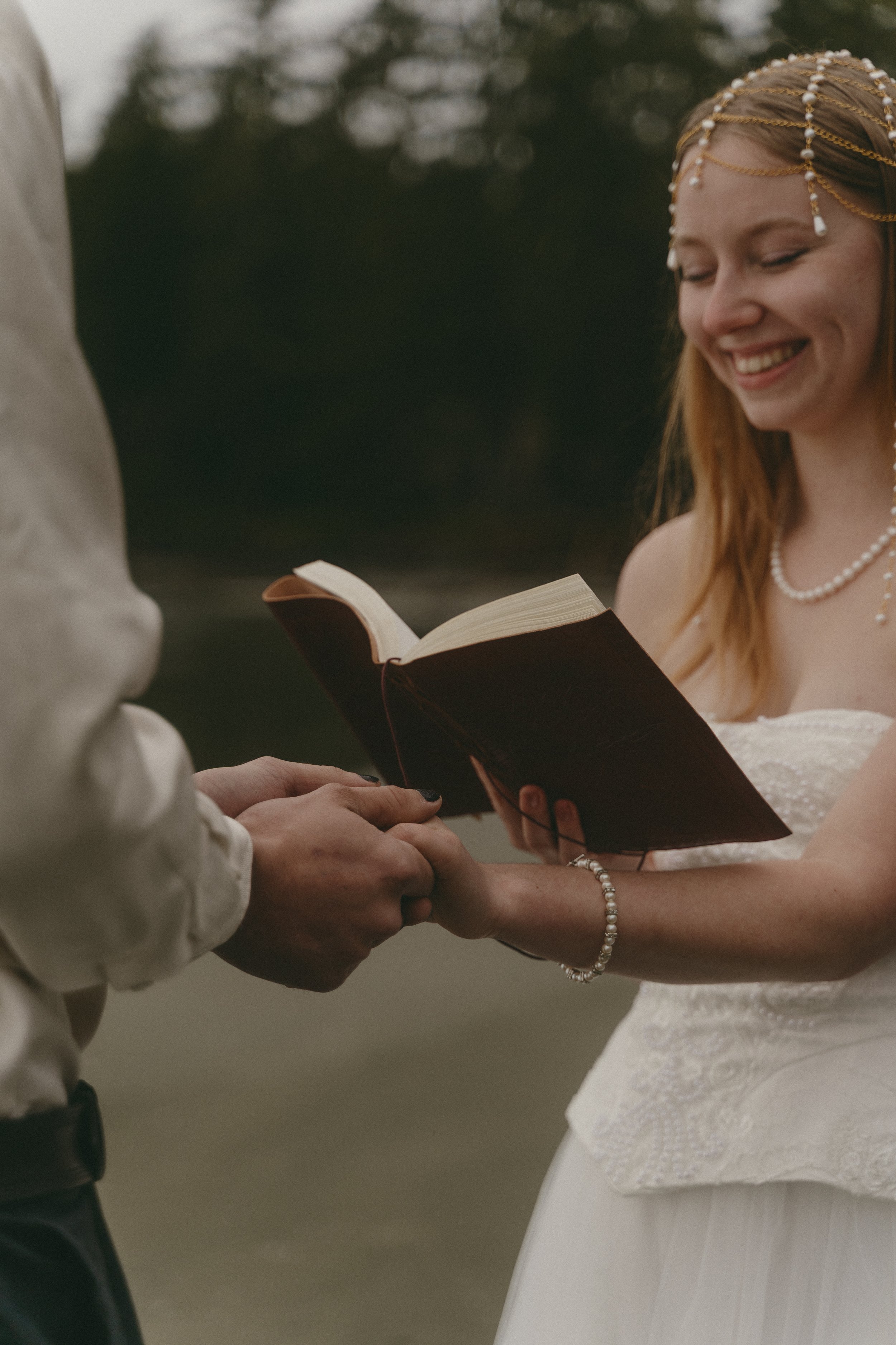 couples rainy moody elopement in Tofino BC