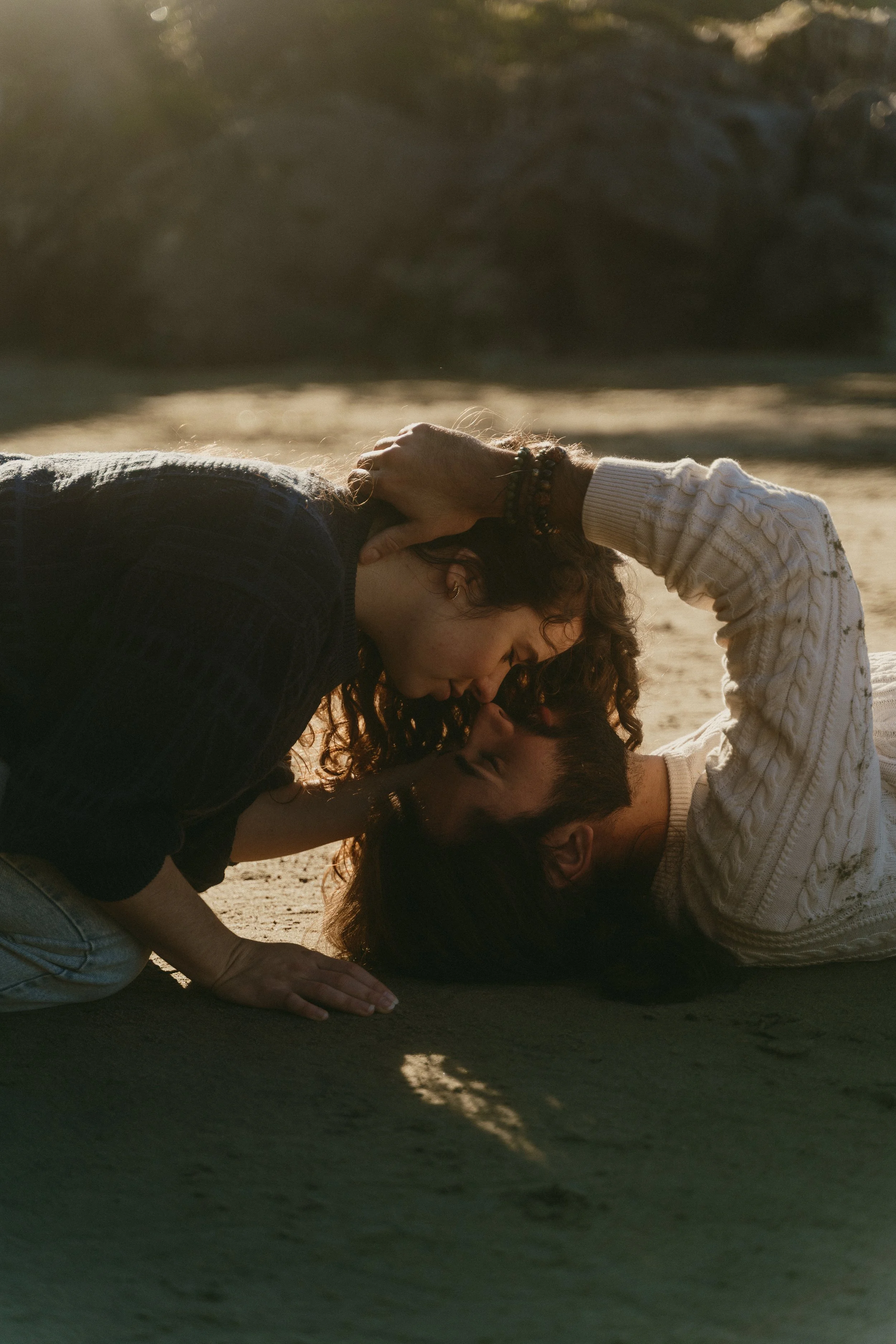 Couples session at Tonquin Beach, Tofino British Columbia