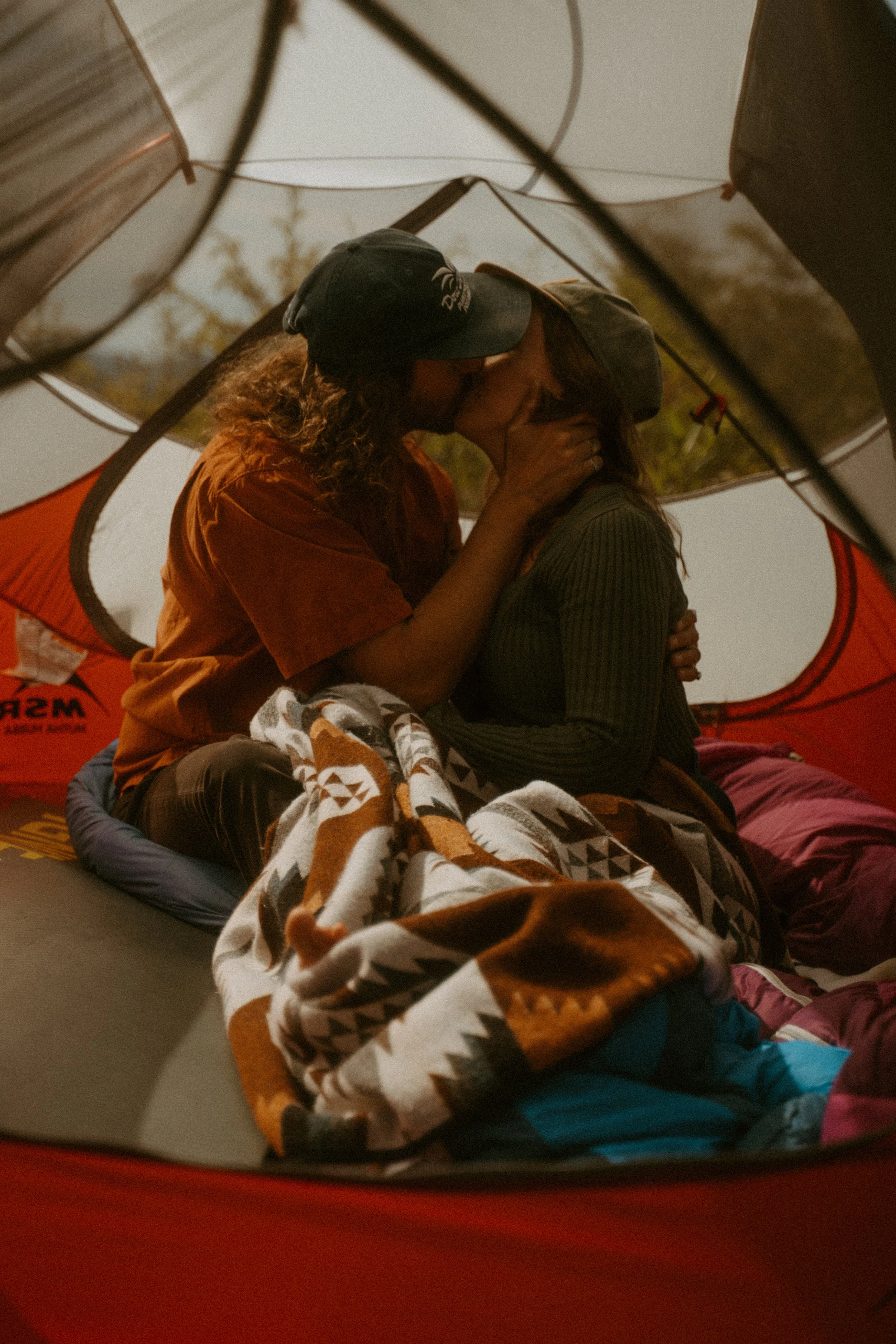 Couples camping photo session in Sechelt, BC