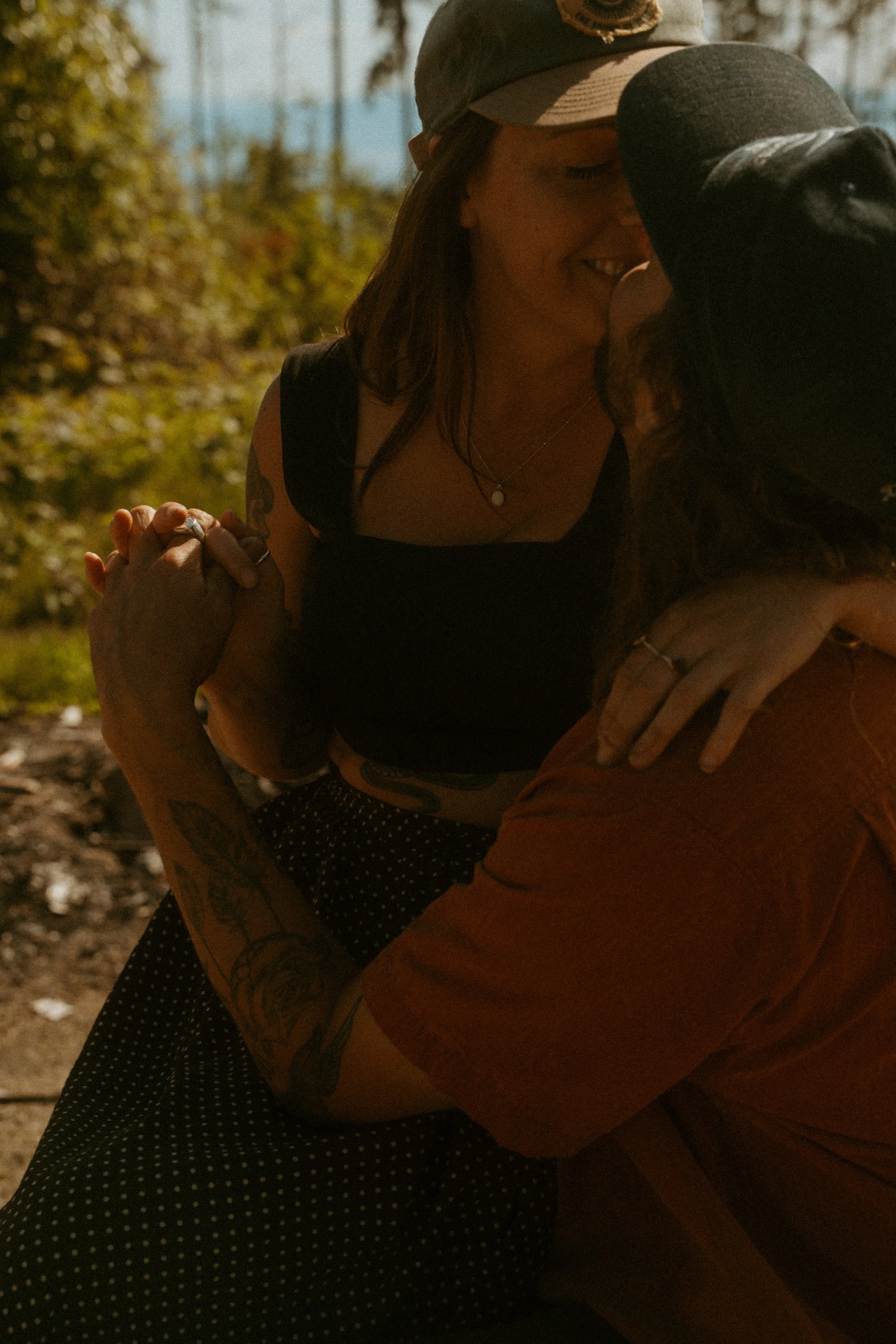 Couples camping photo session in Sechelt, BC