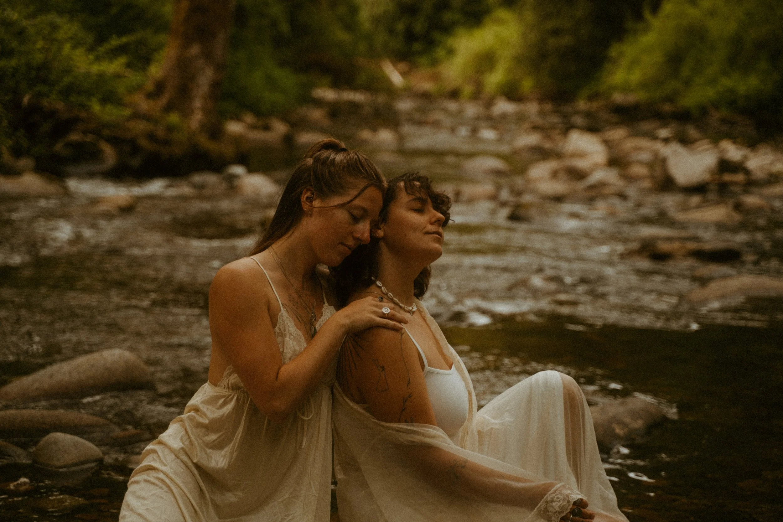 Queer couples session in the water in Vancouver BC