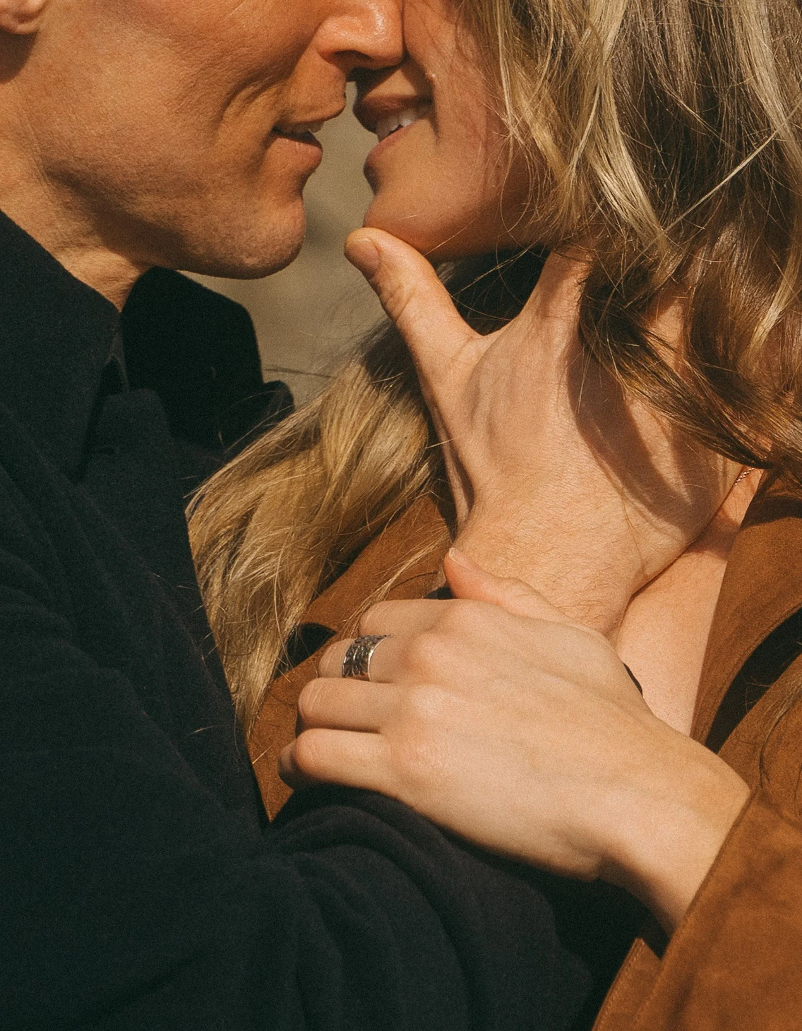 Golden hour adventurous couples engagement session in Tofino BC