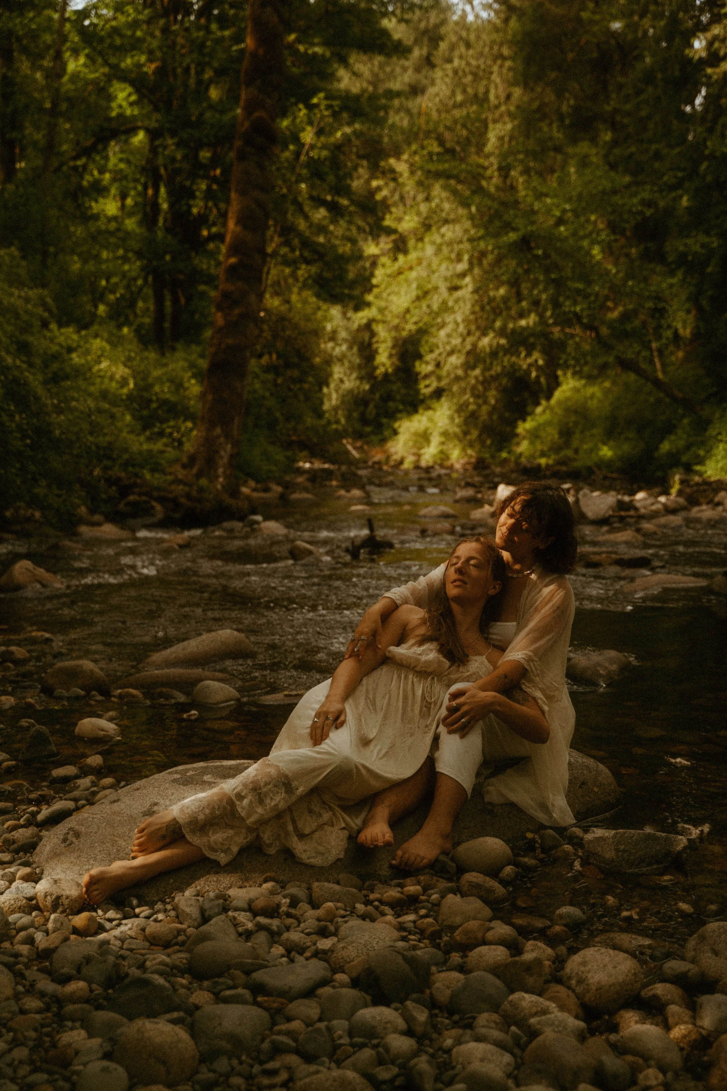 Queer couples session in the water in Vancouver BC