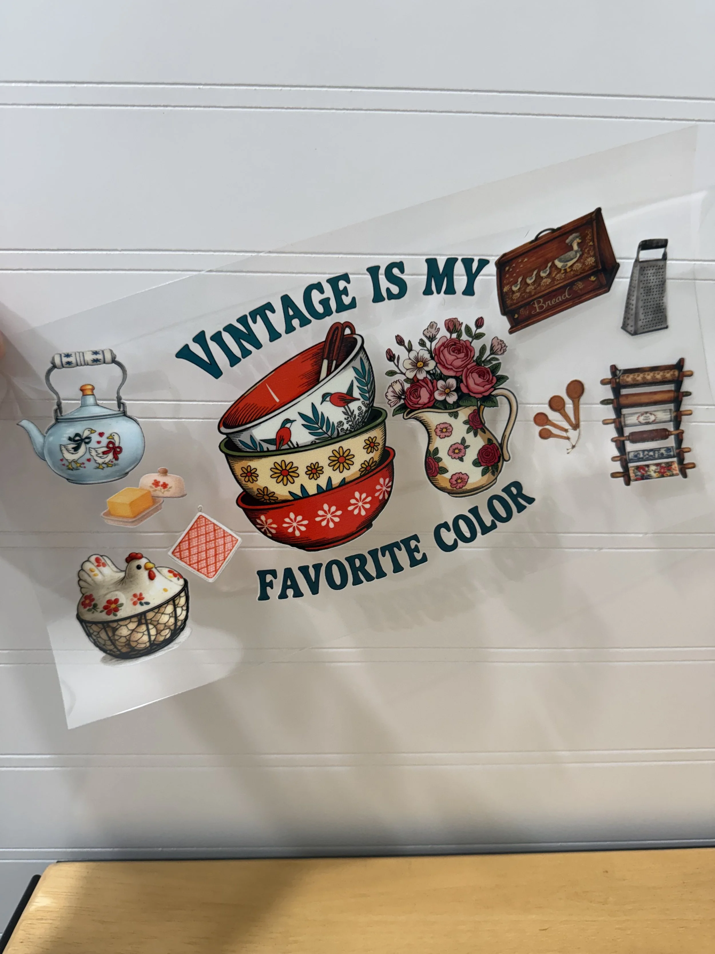 Vintage is my Favorite Color Wrap Designed UVDTF Wrap_Can Glass Wrap_Custom Designed UVDTF Wrap