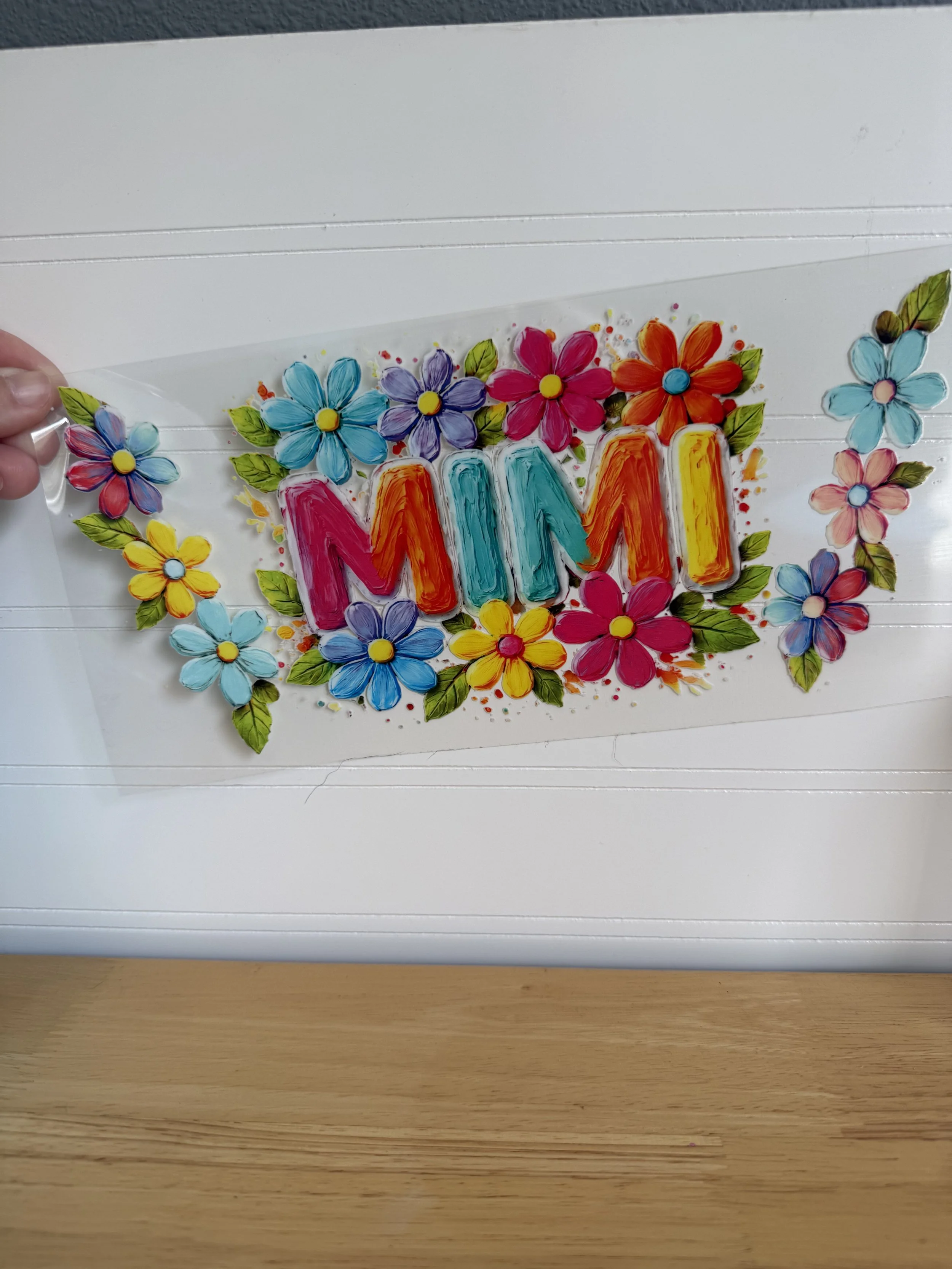 Paint Flower Mimi Wrap Designed UVDTF Wrap