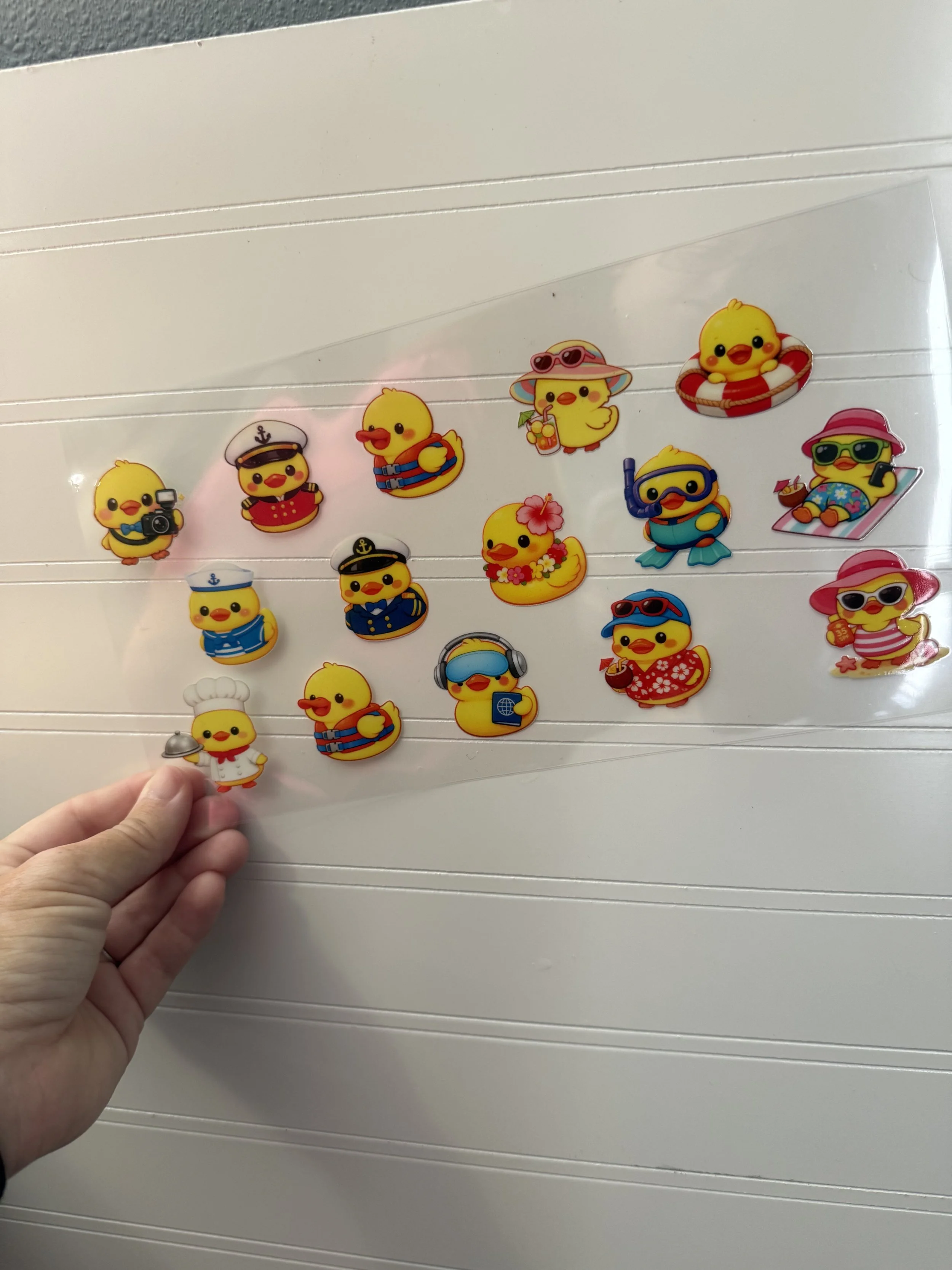 Rubber Ducky Vacay Wrap Designed UVDTF Wrap