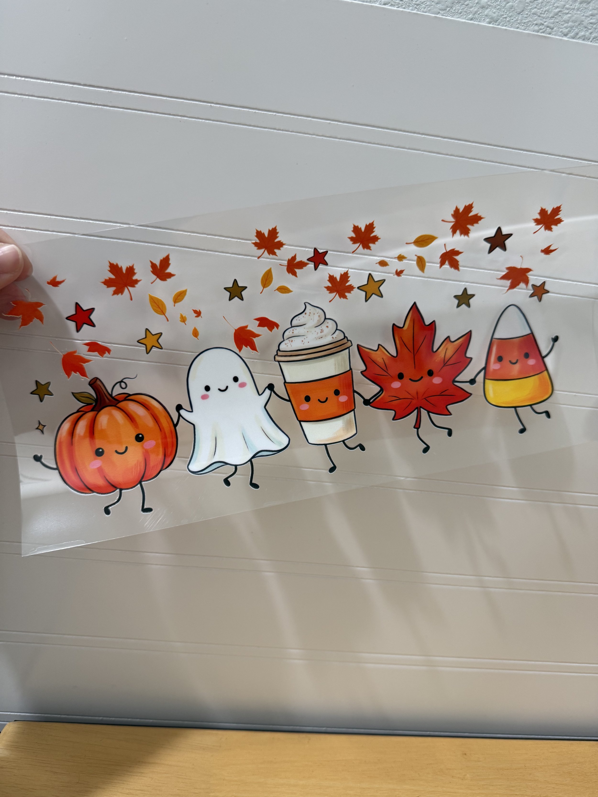 Fall Friends Wrap Designed UVDTF Wrap_Can Glass Wrap_Custom Designed UVDTF Wrap