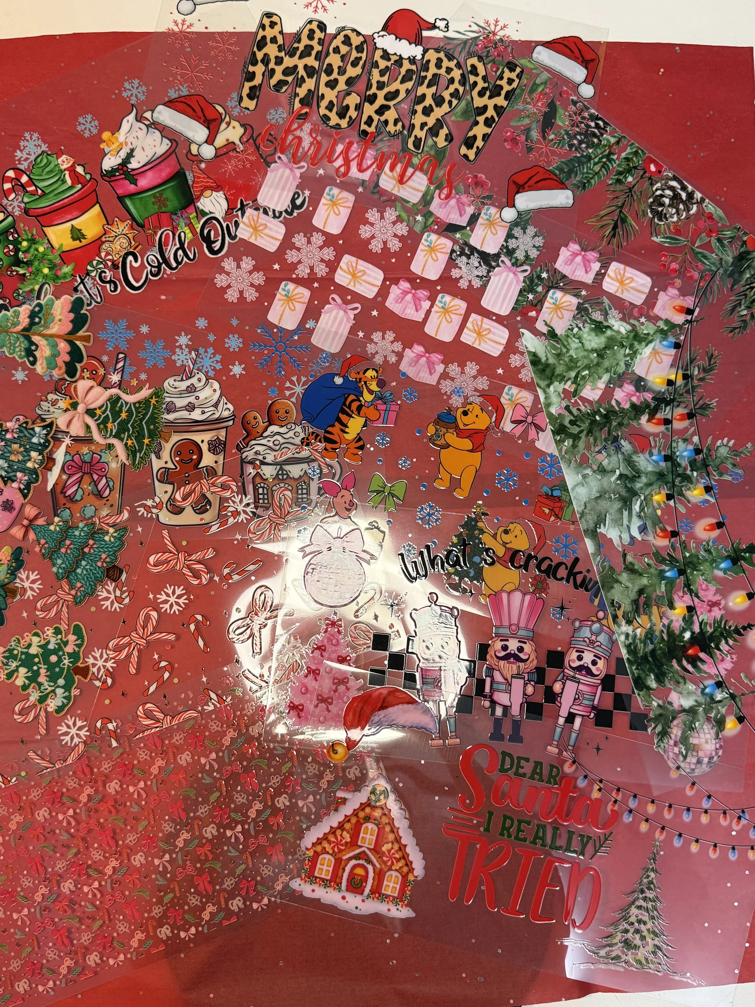 Seasonal Designed UVDTF Wrap Bundle Packs_Christmas/ Winter/ Fall/ Spooky Designs_Claiming Bundles