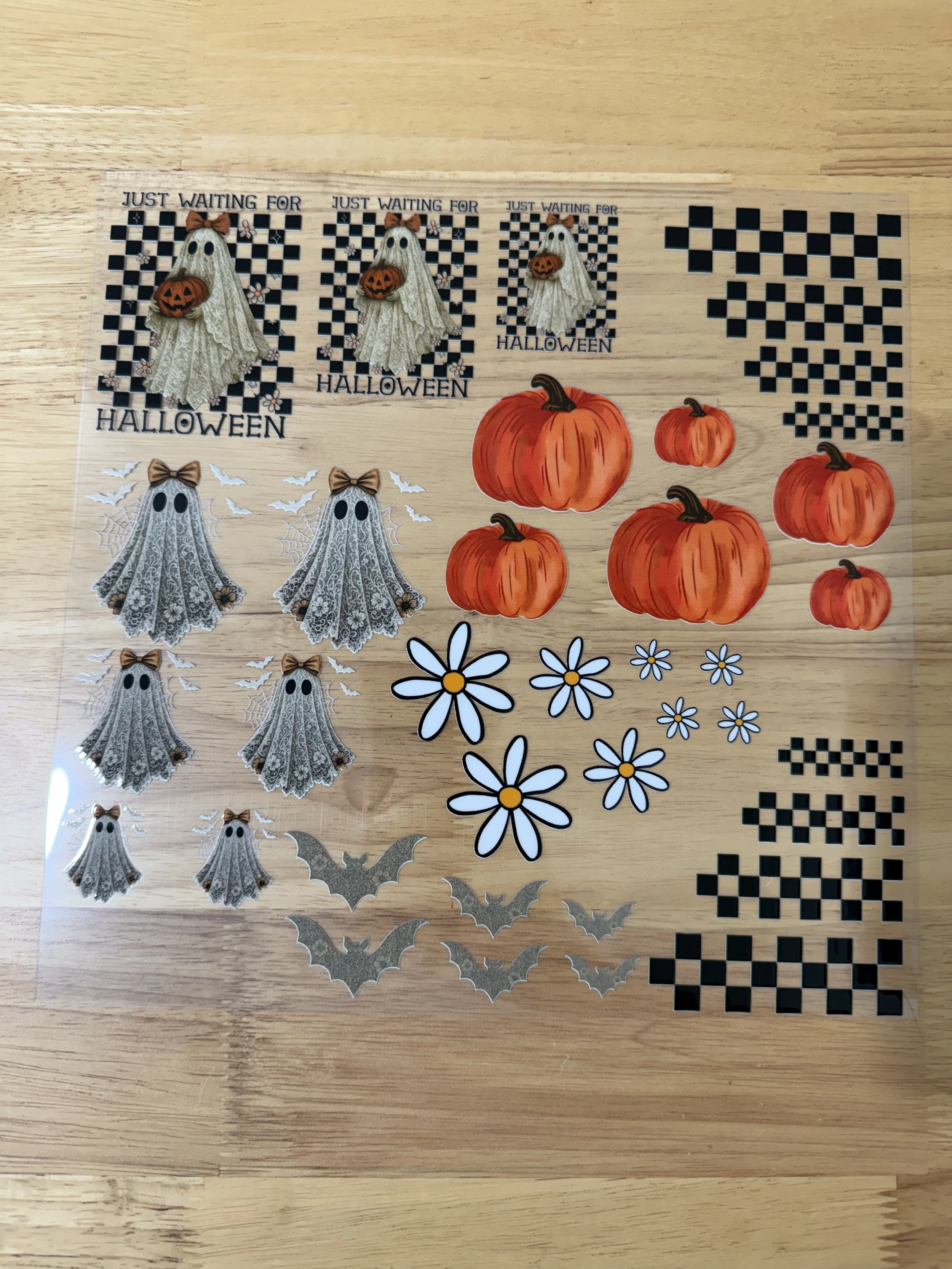 Just Waiting for Halloween Designed UVDTF Element Sheet_Deconstructable Element Sheets_10 by 10 inch Sheets_Custom Designed UVDTF Element Sheet