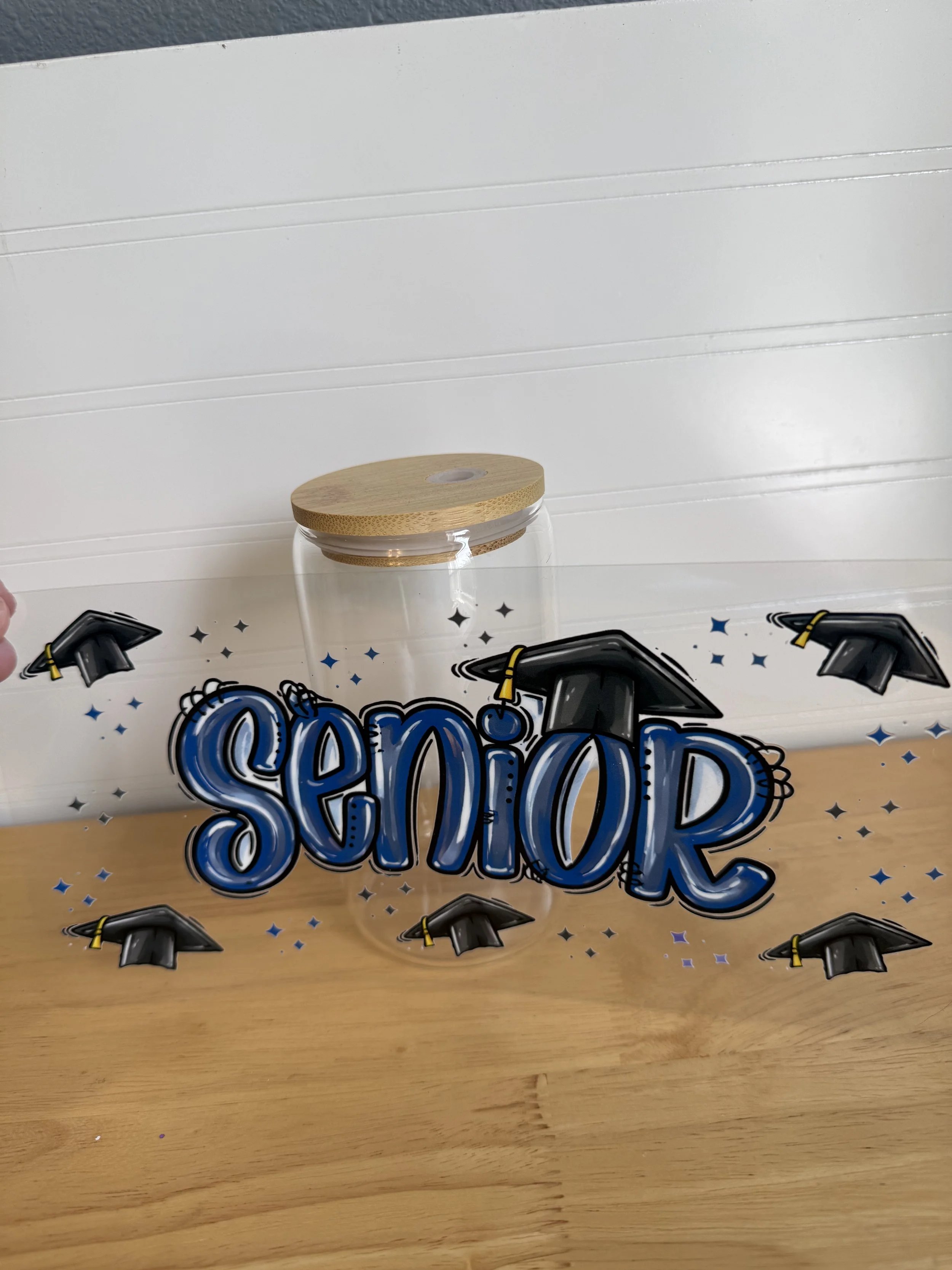 Graffi Blue Senior Wrap Designed UVDTF Wrap