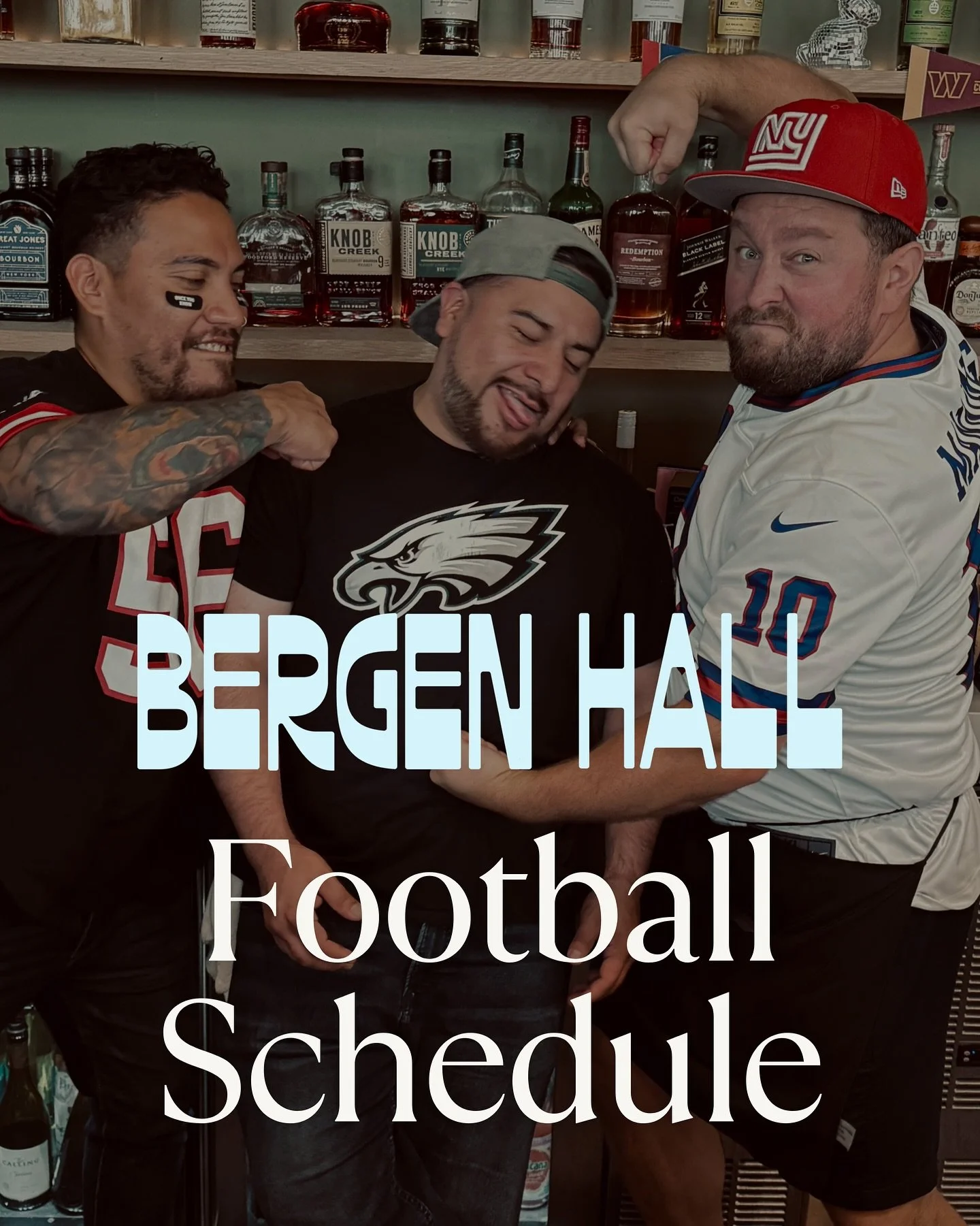Searching for mouth-watering food specials to enjoy during Sunday's football madness? 

Bergen Hall has got you covered with our famous queso fries, brisket nachos, and our gluten-free chicken nuggets.

For a peek at the full football menu and schedu