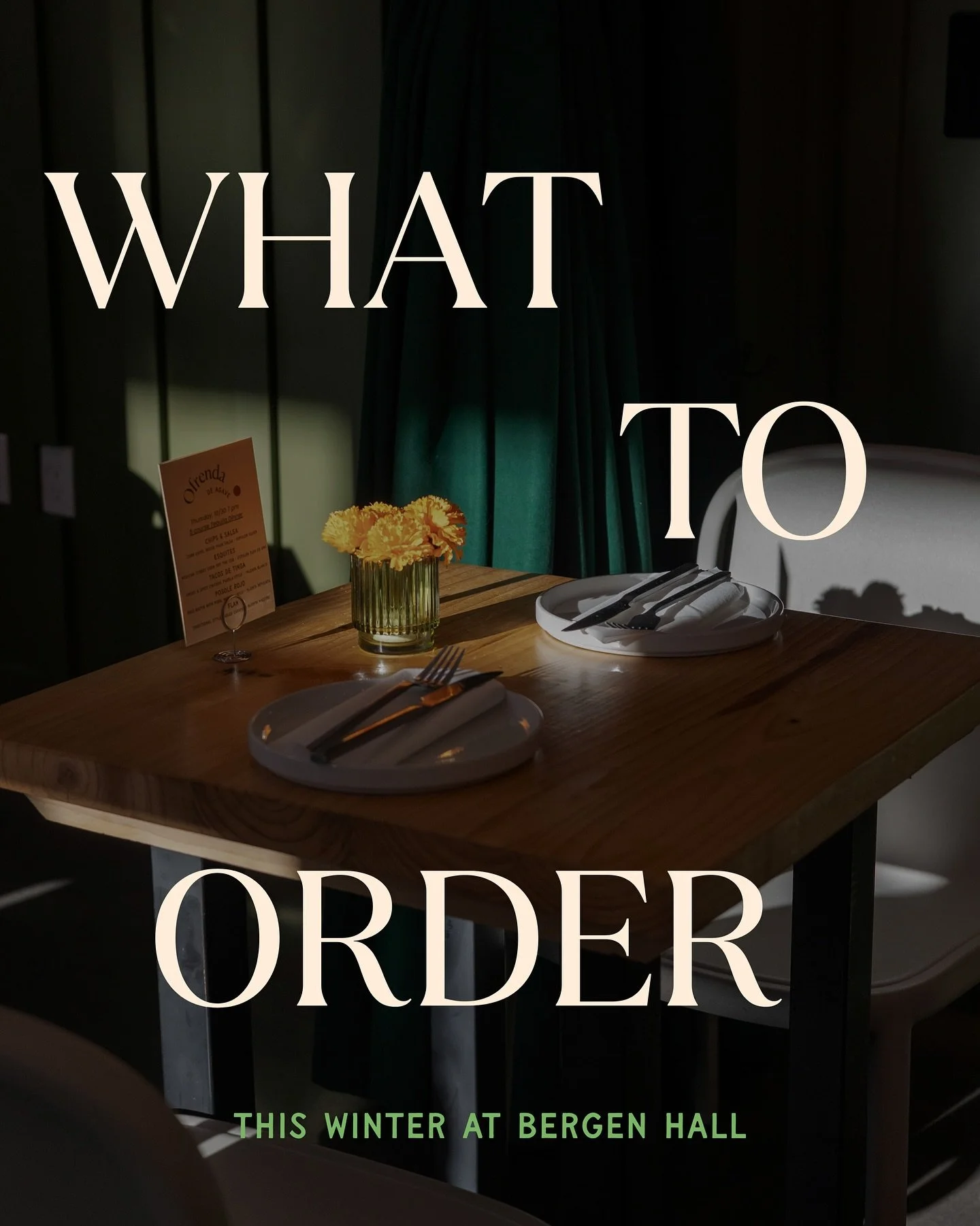 What to order this winter at @bergen_hall