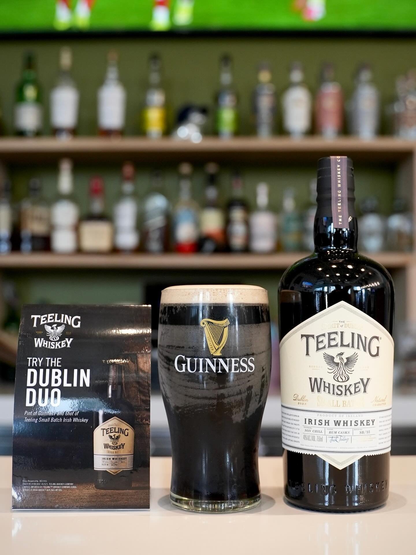 Happy St. Patrick&rsquo;s Weekend! Starting today Friday 3/13 thru 3/17, come in for a DUBLIN DUO!! A pint of @guinness and a shot of @teelingwhiskey for $16!! 

Come in specifically on TUESDAY/ST. PATRICK&rsquo;S DAY and SPLIT THE G, to win Teeling&
