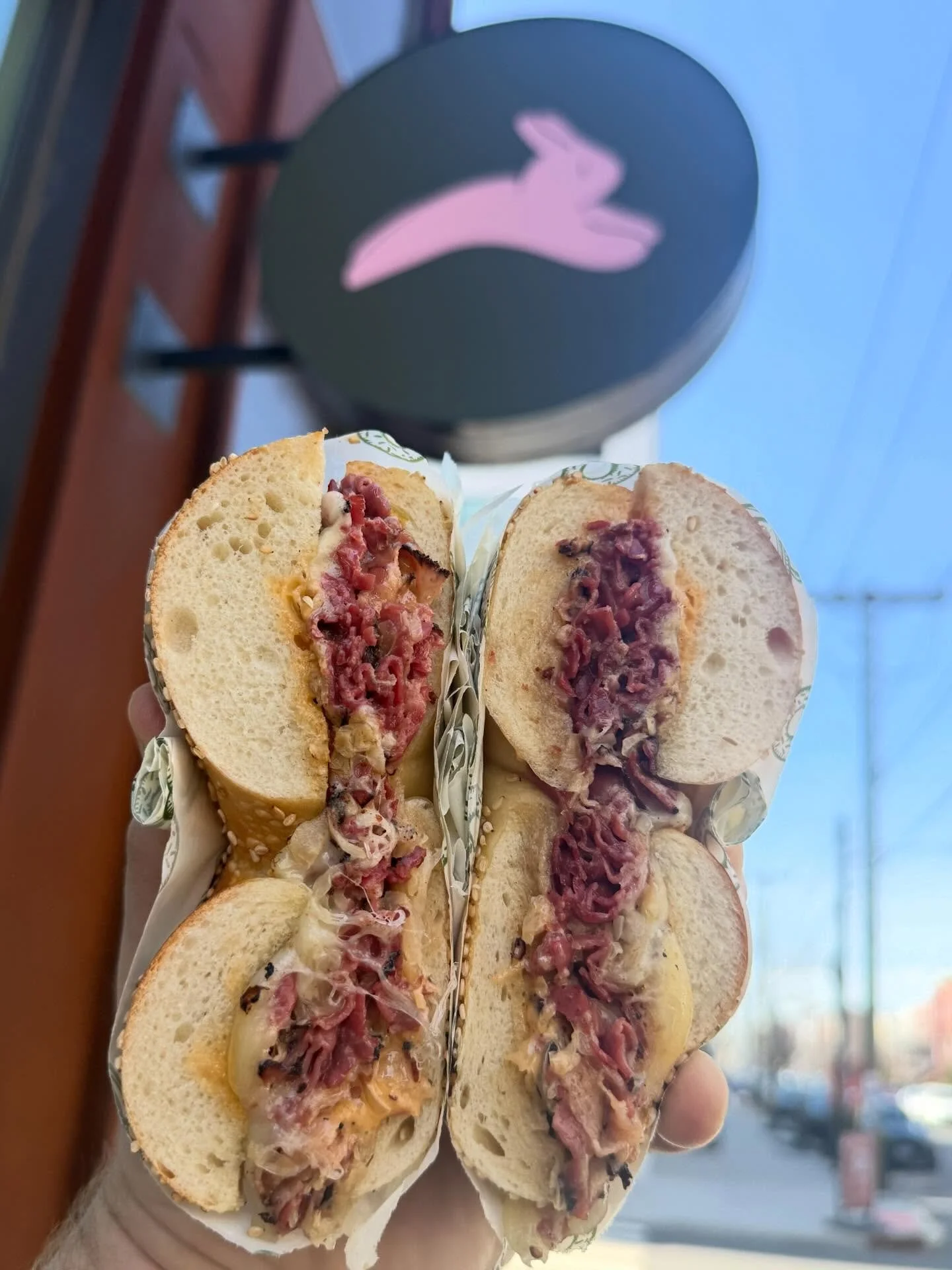 Hot Hand here! 

We&rsquo;ve got a Pastrami Reuben on a Sesame Seed Bagel from @cheechsbagels . Another collab for the books. Available today 3/20 until sellout!!