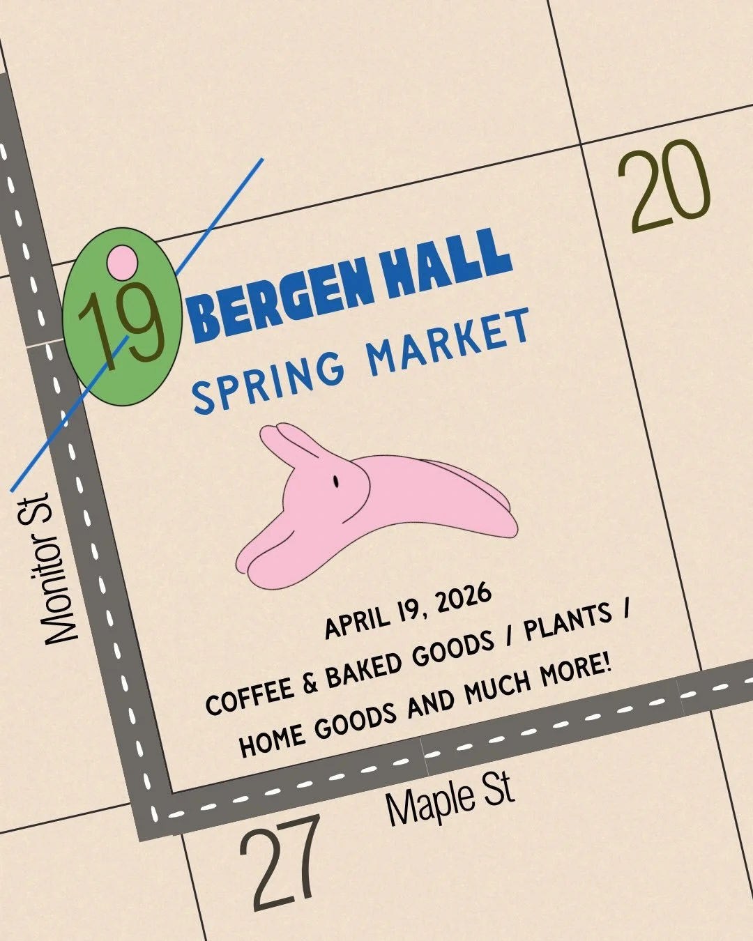 We can&rsquo;t wait for you to stop by and check out our Spring Market 🌺 🧺 

The Lineup for 4/19 12pm-4pm
@inkandicingbookshop @leilasplants @bearddadco @canacoffeeandbakery @palaceoneeleven 

Brunch from 11-2:30
Regular Menu 3-Close