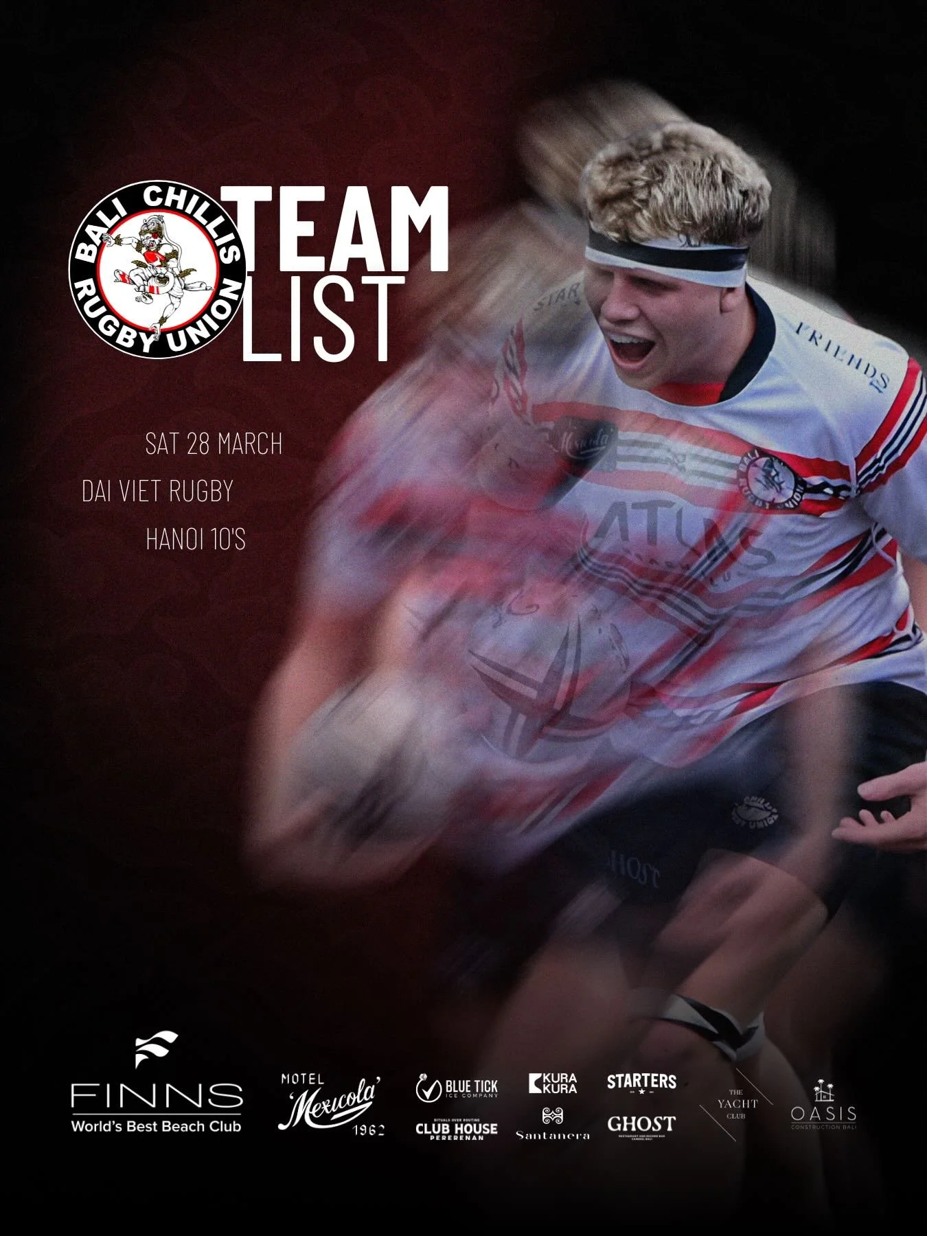 Team for Hanoi 10s 🌶️

Boys are geared up and ready to play tomorrow. Keep an eye out for our stories with match schedules and score updates 💪🏽

#hanoi10s #balirugby #rugbyunion #balichillis #vietnam