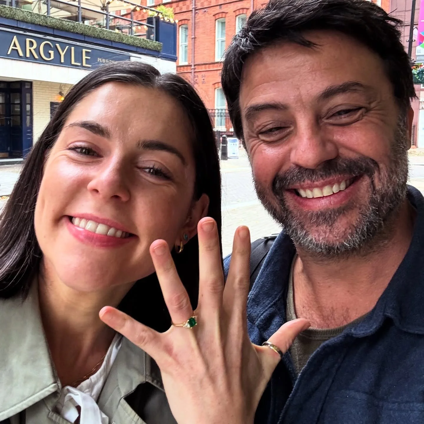 Congratulations to my best friend Rosie and fianc&eacute;  Tosh on their engagement! 💍

Can&rsquo;t wait to celebrate properly when you&rsquo;re back from Europe, it&rsquo;s going to be worth the wait. 😜

So much love to you two ❤️

#Engaged #Final