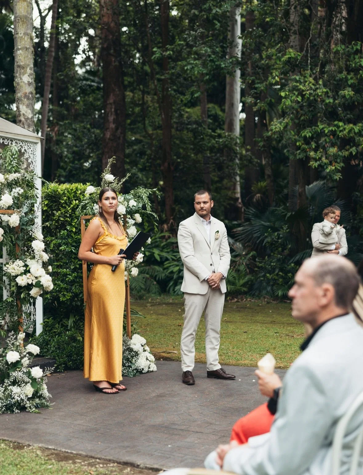 Such an honour to stand by @monique.mawson &amp; @reecemawson on their special day 💛💛

📸 @_twinfish_