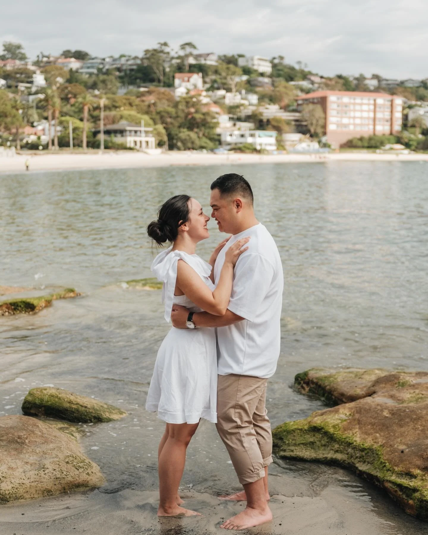 sydney coastal + city seascape pre-wedding session with Mel &amp; Andrew 🤍