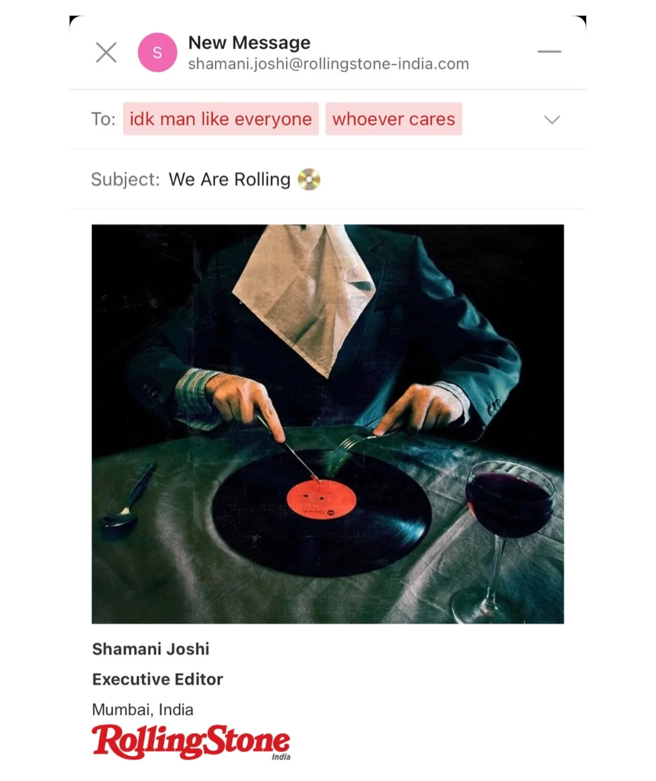 People always ask me what my Instagram username stands for. It&rsquo;s because, for me, discovering and absorbing new music like some human version of the Shazam app is a high that beats any shopping haul or picant&eacute; bender.

I&rsquo;ve always 