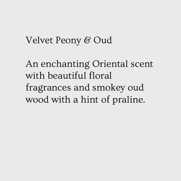 Fragrance Card - Velvet Peony and Oud