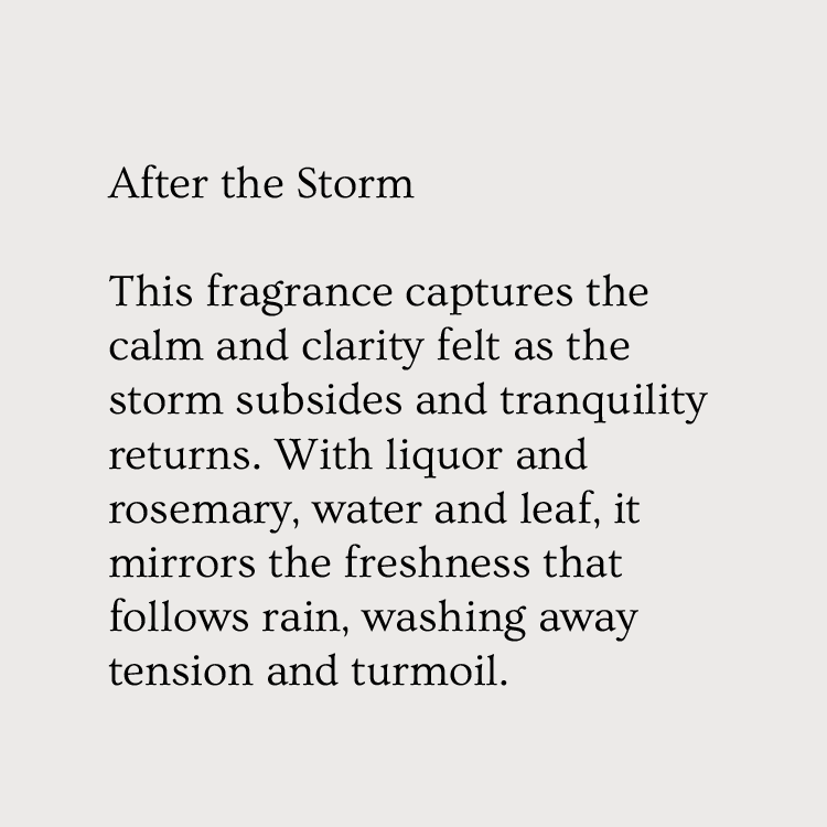 Uig Candles Fragrance Details After the Storm