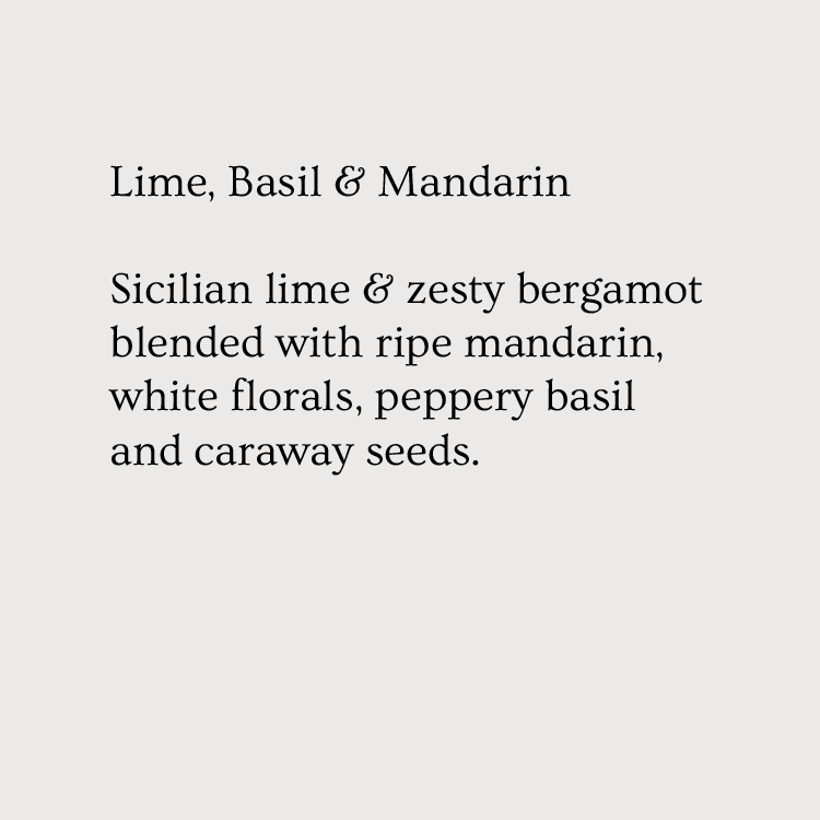 Fragrance Card - Lime, Basil and Mandarin