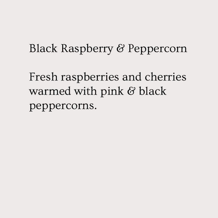 Fragrance Card - Black Raspberry and Peppercorn