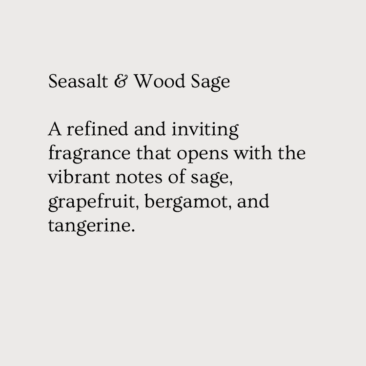 Fragrance Card - Sea Salt and Wood Sage