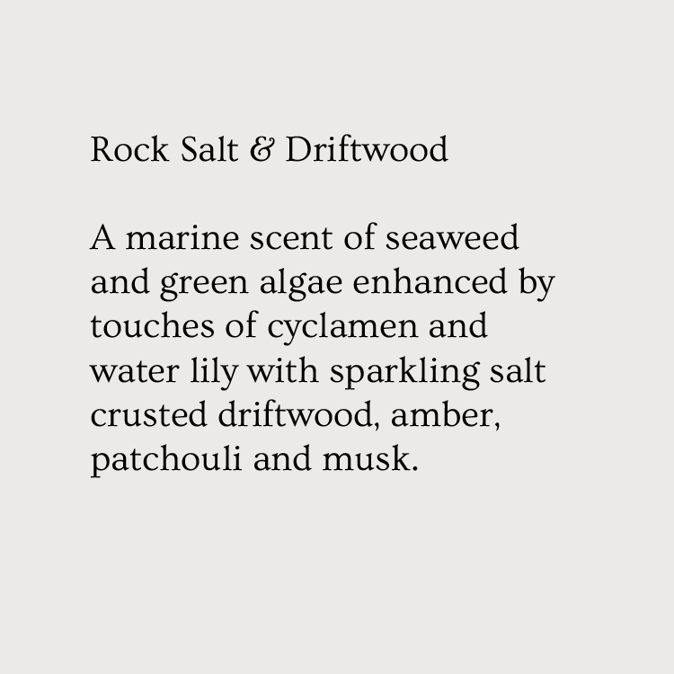 Fragrance Card - Rock Salt and Driftwood