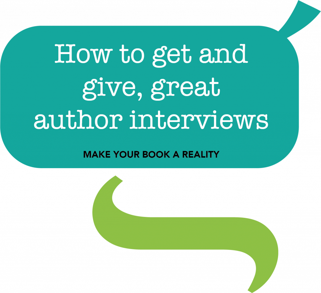 Give Great Author Interviews