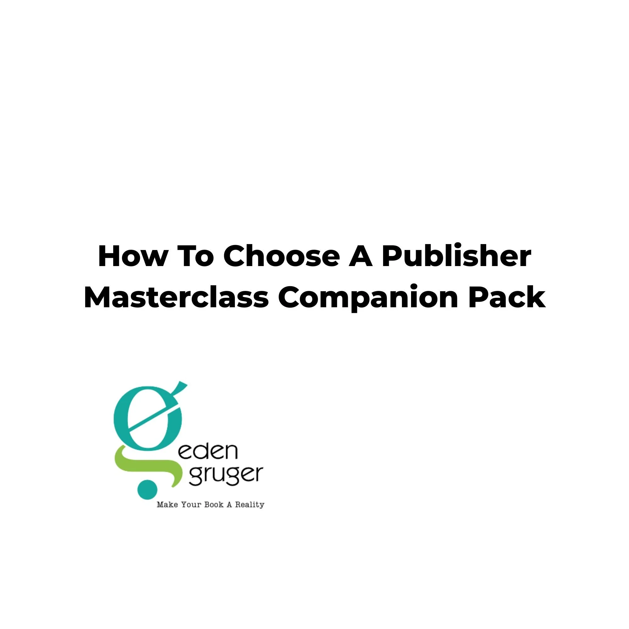 How To Choose A Publisher
