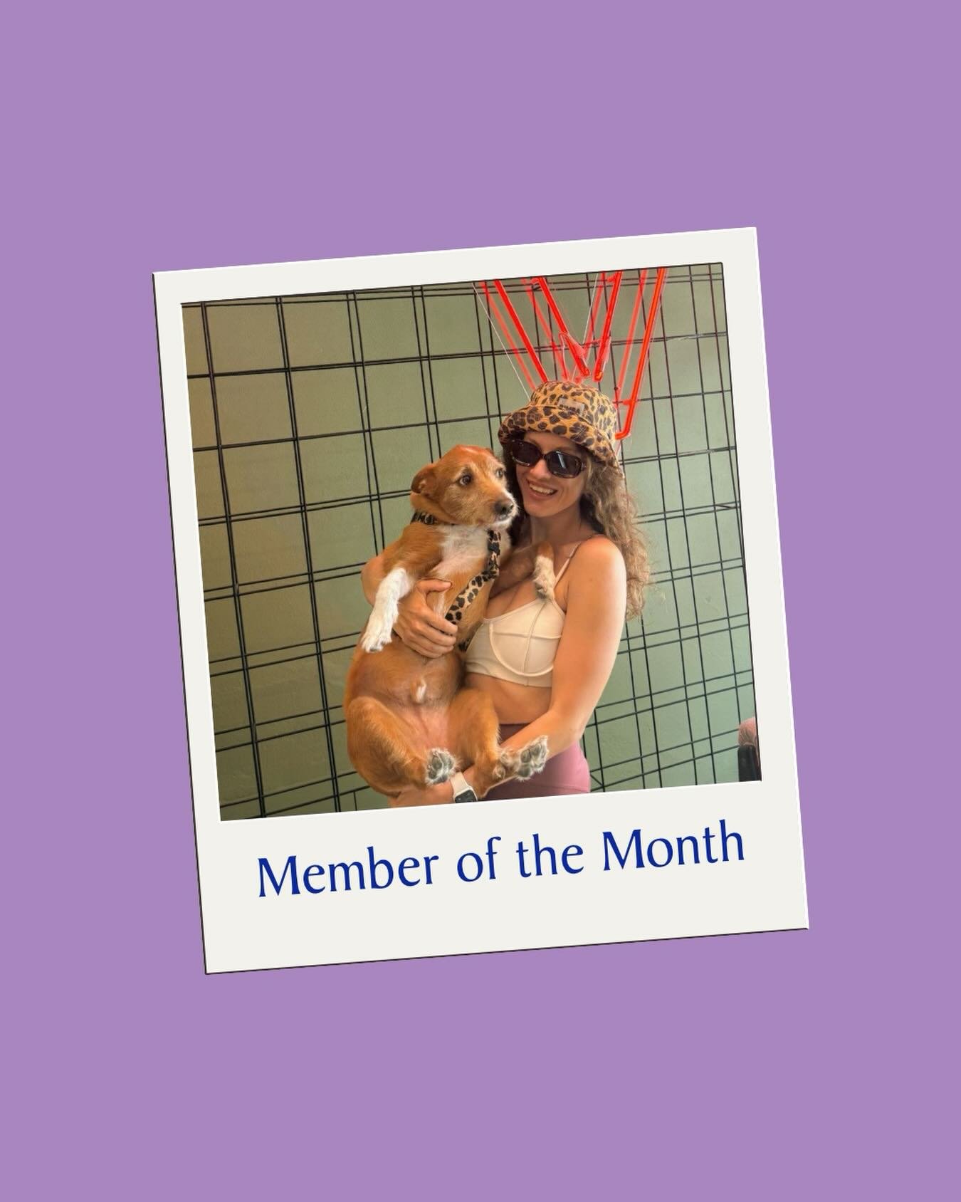 Member of the Month: Alyona 🇷🇺✨
Our funniest Russian queen at the studio, always bringing the best energy and laughs to every class. Big fan of Coach Cl&aacute;udia and always showing up with a smile 💪

Also the proud owner of Milo, our second stu