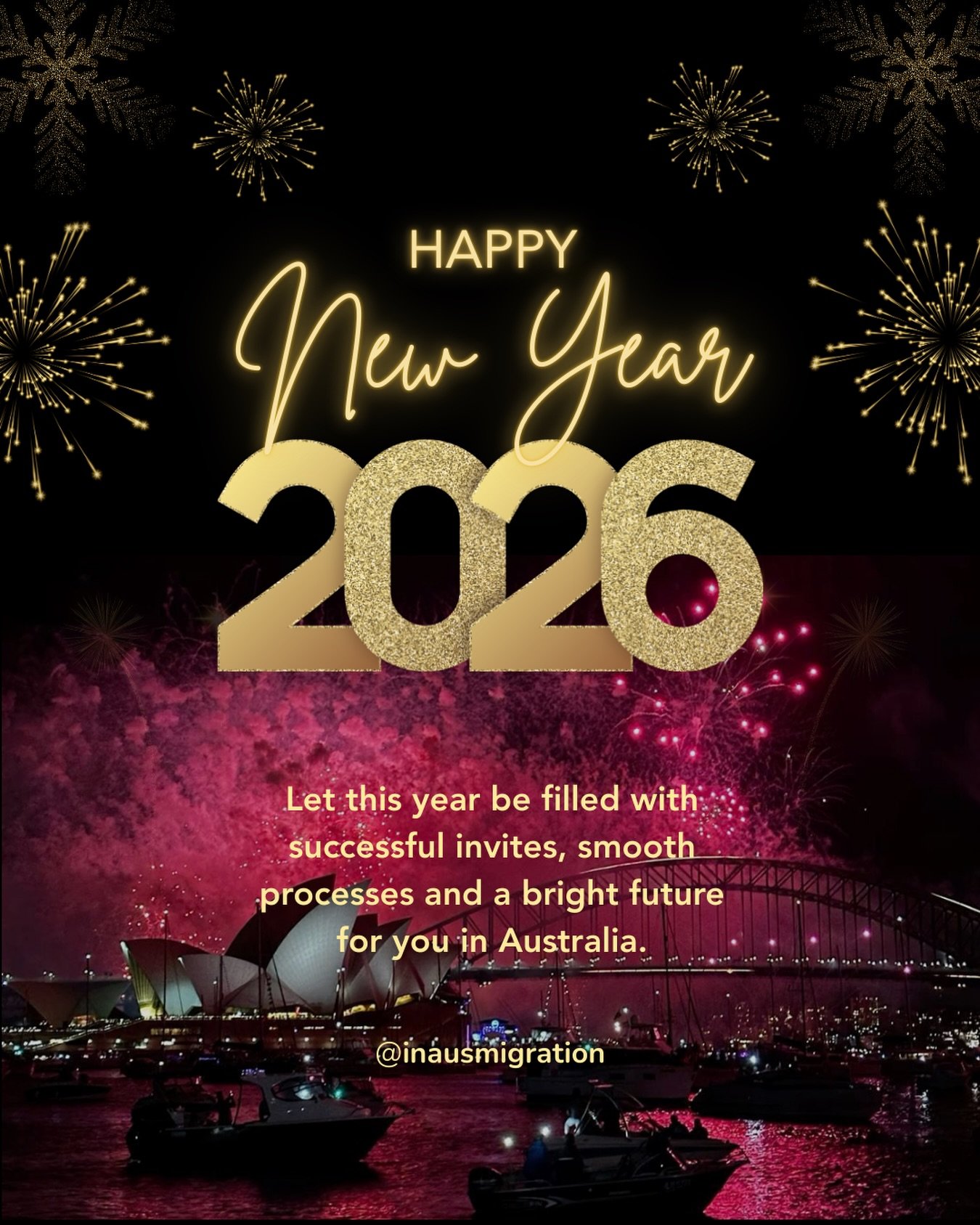 Happy New Year 2026 🎉
As we step into a year of new beginnings, fresh goals, and renewed dreams, may 2026 bring clarity to your vision and success to every step of your migration journey.
Australia has become home to countless individuals who began 