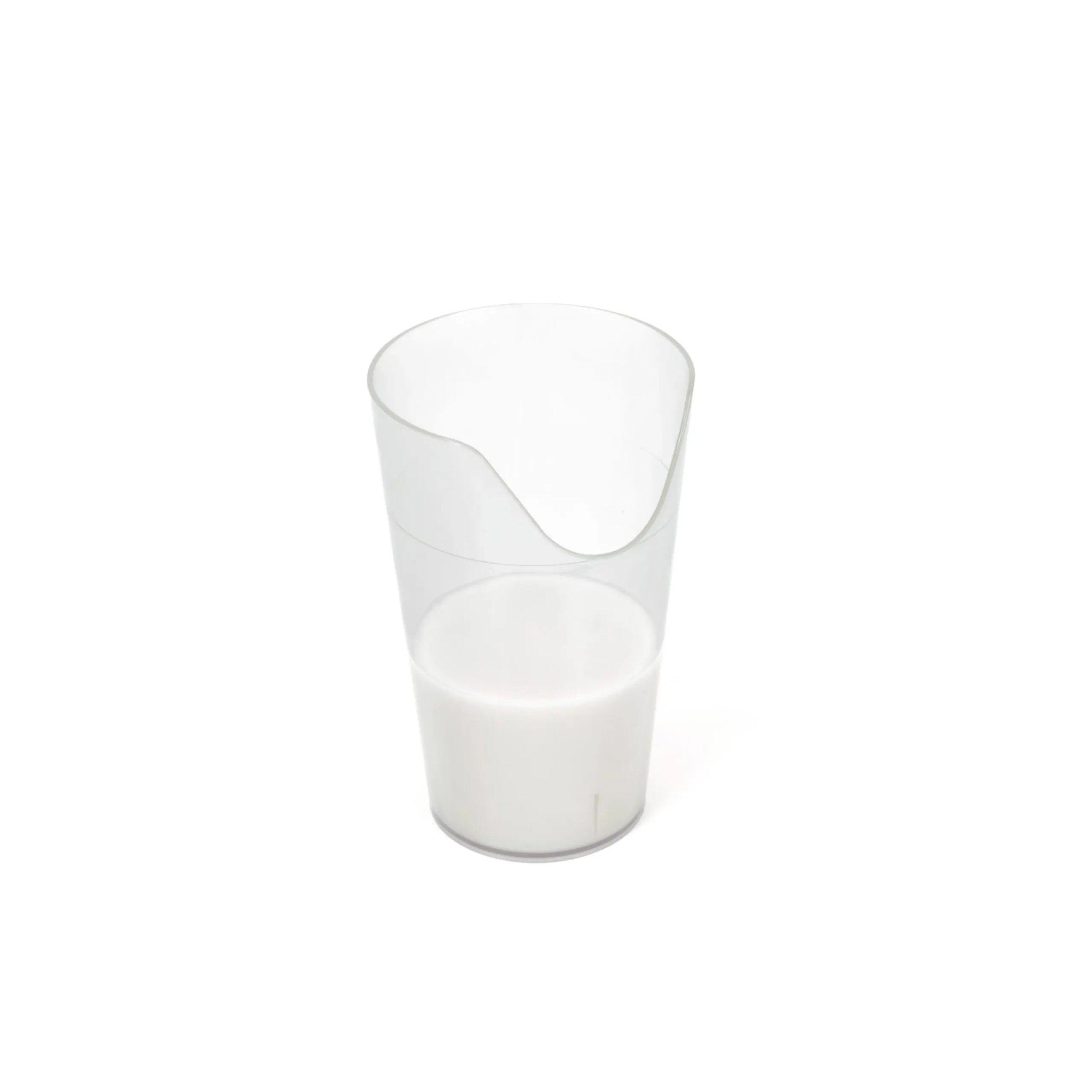 Verre à découpe nasale
