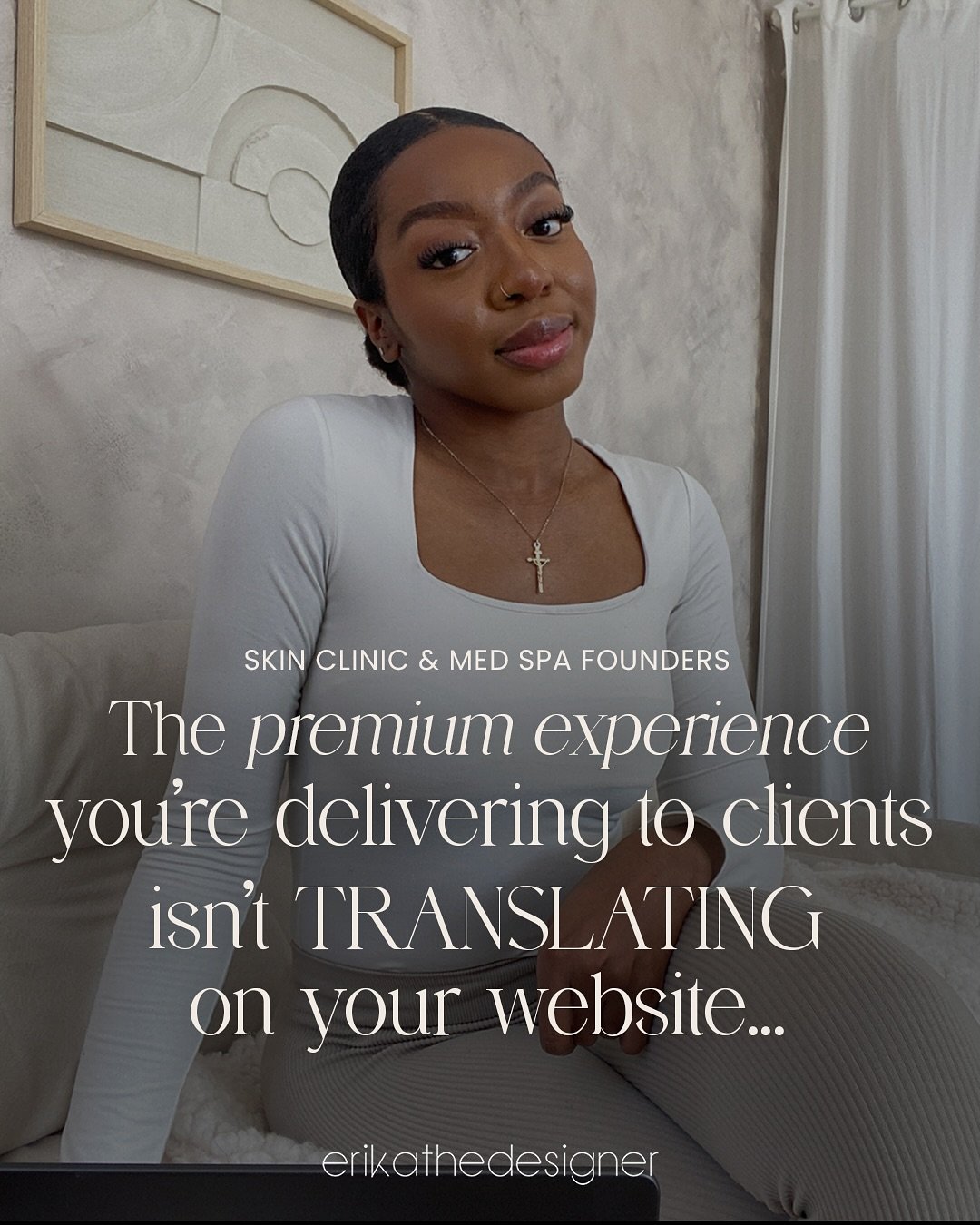 Images of your clinic and reviews alone won&rsquo;t translate the premium experience you deliver.

You need a website where every aspect works together to convey the same feeling clients get when they&rsquo;re in your clinic.

You&rsquo;ve nailed the
