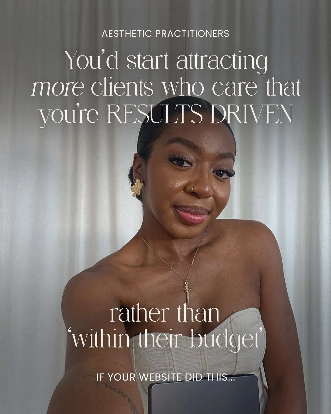 Let&rsquo;s talk about one small tweak you can make to filter out the &lsquo;within my budget&rsquo; / &lsquo;affordable&rsquo; crowd and attract more clients who VALUE your expertise &amp; results driven solutions🪩

There are so many factors that p