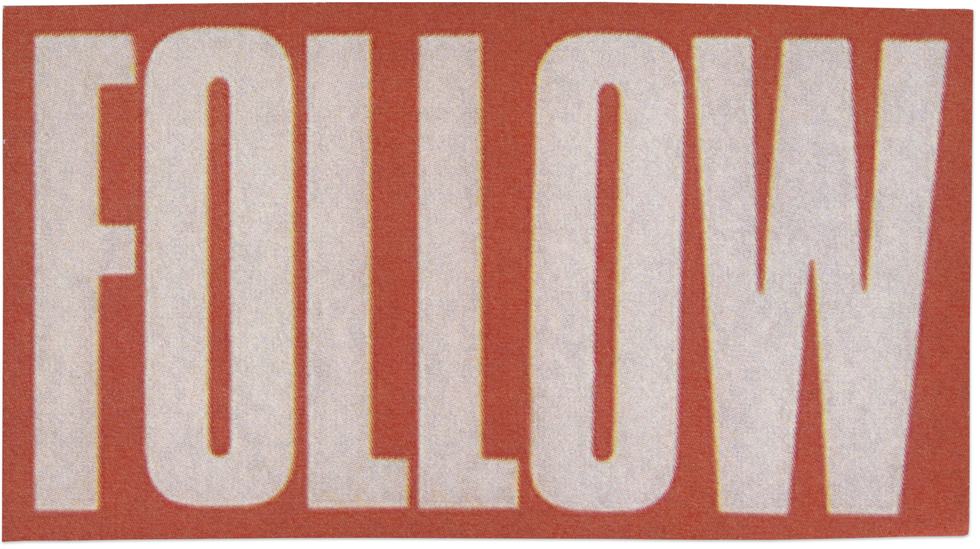 Ein rotes Bild mit weißen Großbuchstaben, die den Schriftzug 'FOIL' bilden.