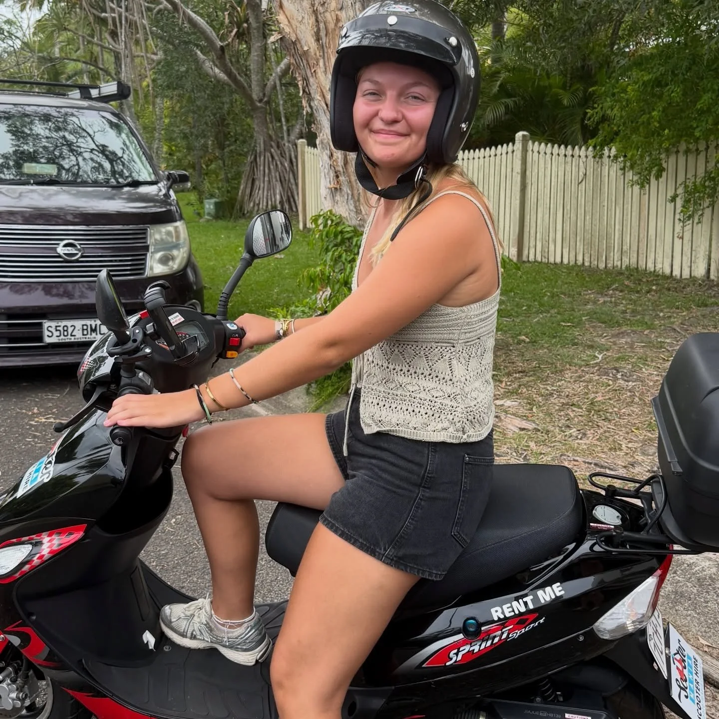 Mila from Italy 🇮🇹 has found her transport for the next 2 months in Noosa 😊🛵
#scootermanianoosa #visitnoosa #scooter #scooterhirenoosa #noosa  scootermania  explorenoosa sunshinecoast noosatourism hastingsstreet ilovenoosa scooterhirenoosa planet