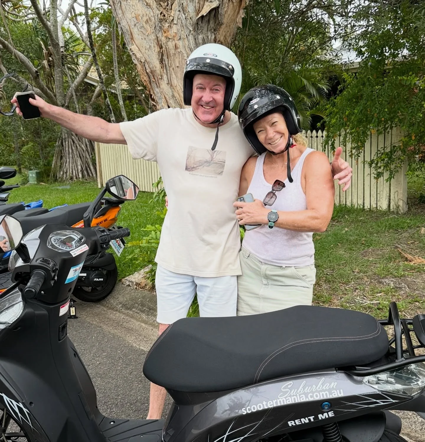 Rob and Renee from Newcastle can barely contain their enthusiasm 😊🛵
#scootermanianoosa #visitnoosa #scooter #scooterhirenoosa #noosa  scootermania  explorenoosa sunshinecoast noosatourism hastingsstreet ilovenoosa scooterhirenoosa planet_noosa