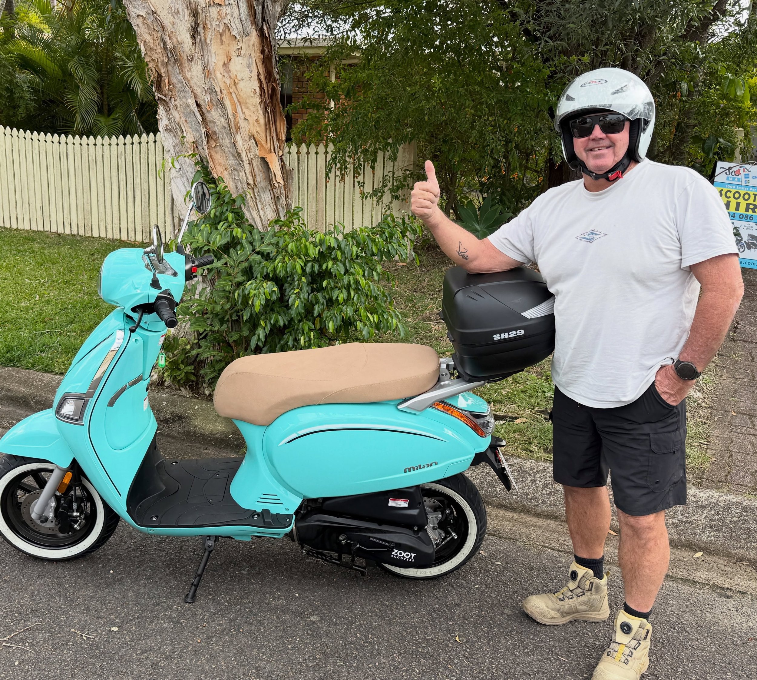 Tony loves his new Milan 125cc 😊🛵