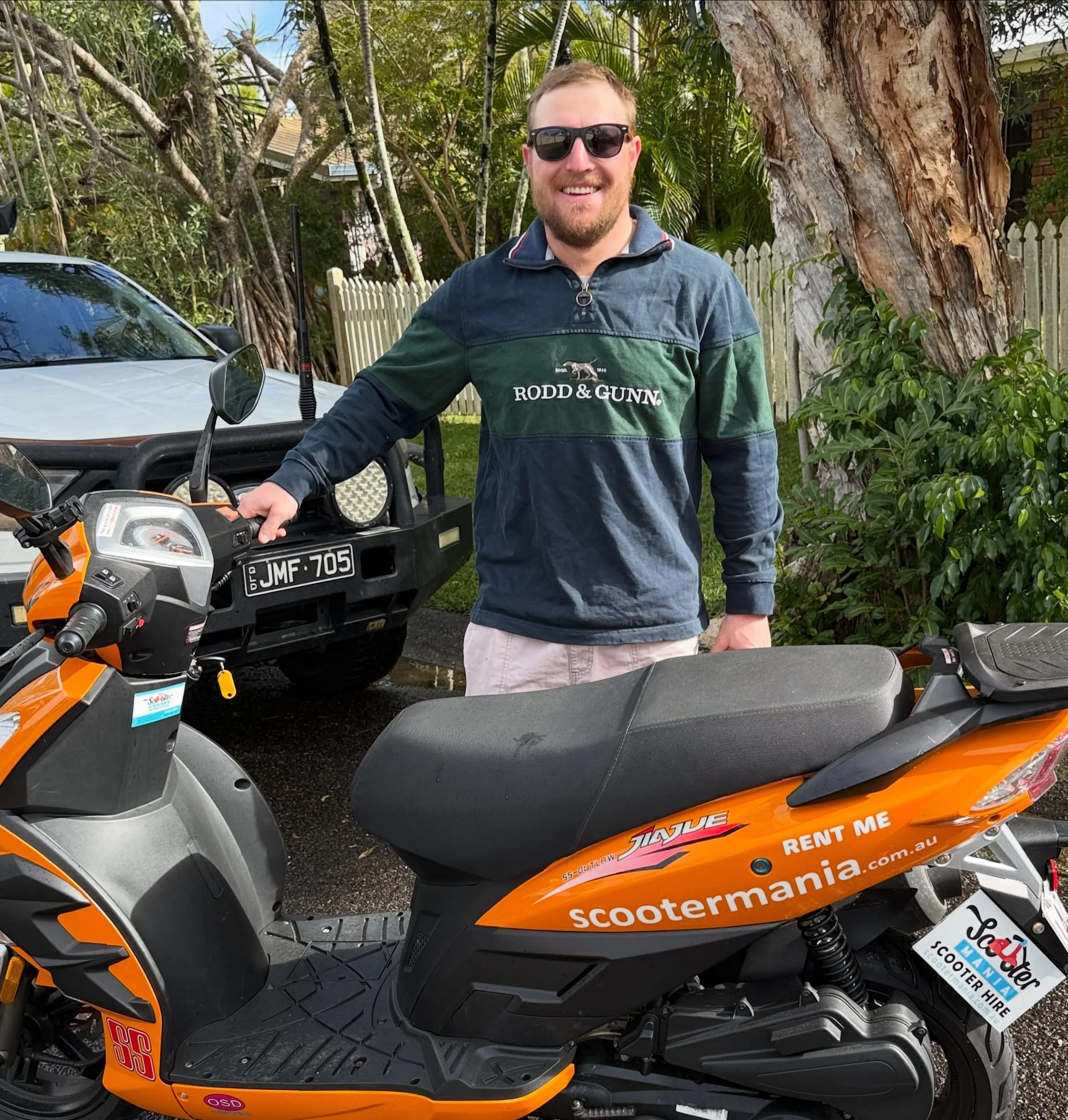 Jarred from Toowoomba snagged the last orange Outlaw available for quite a while. 😊🛵👍